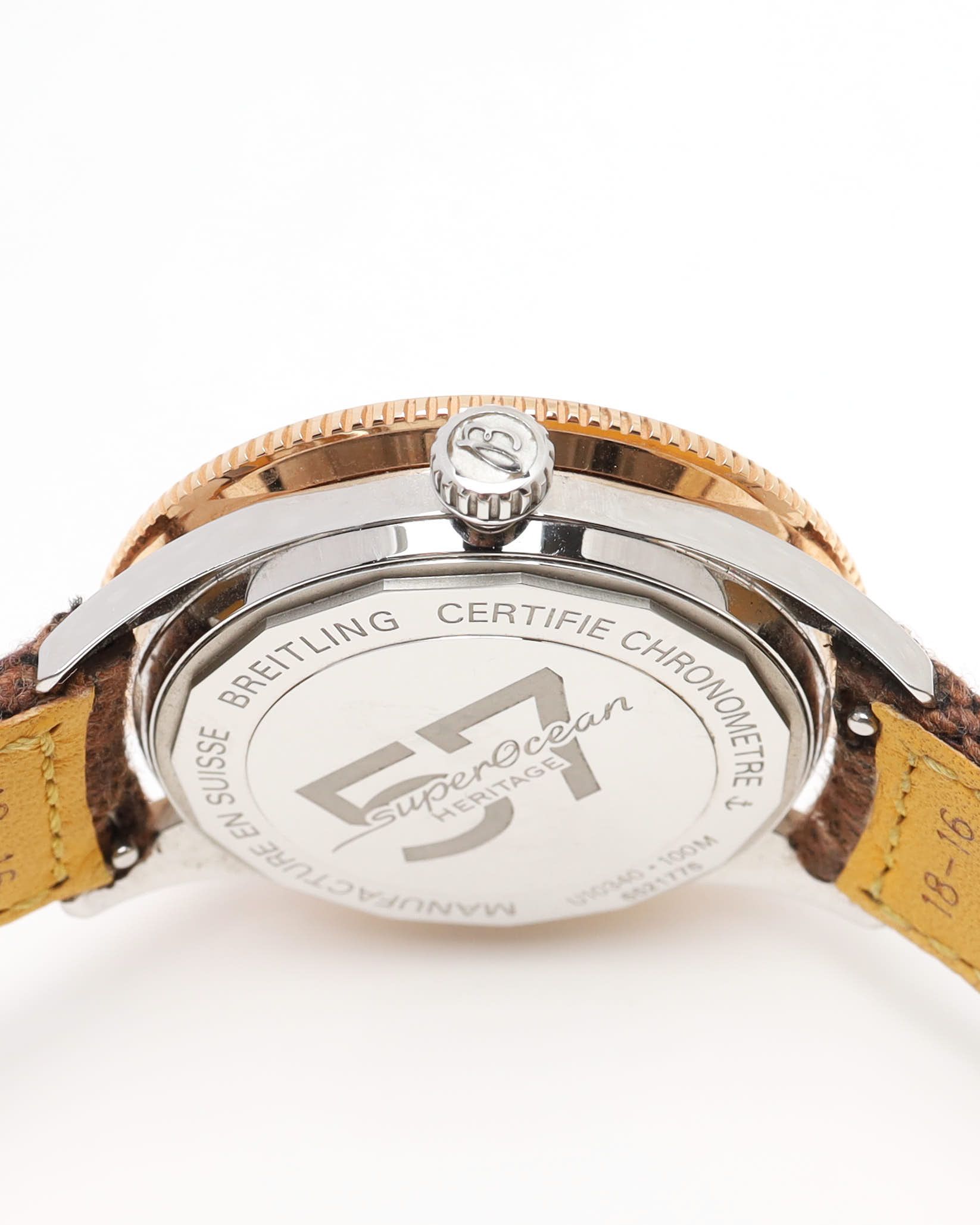 Breitling Superocean Heritage 57 38mm Ref U10340 Watch In Brown