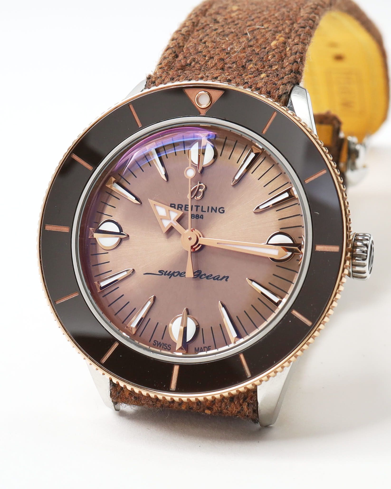 Breitling Superocean Heritage 57 38mm Ref U10340 Watch In Brown