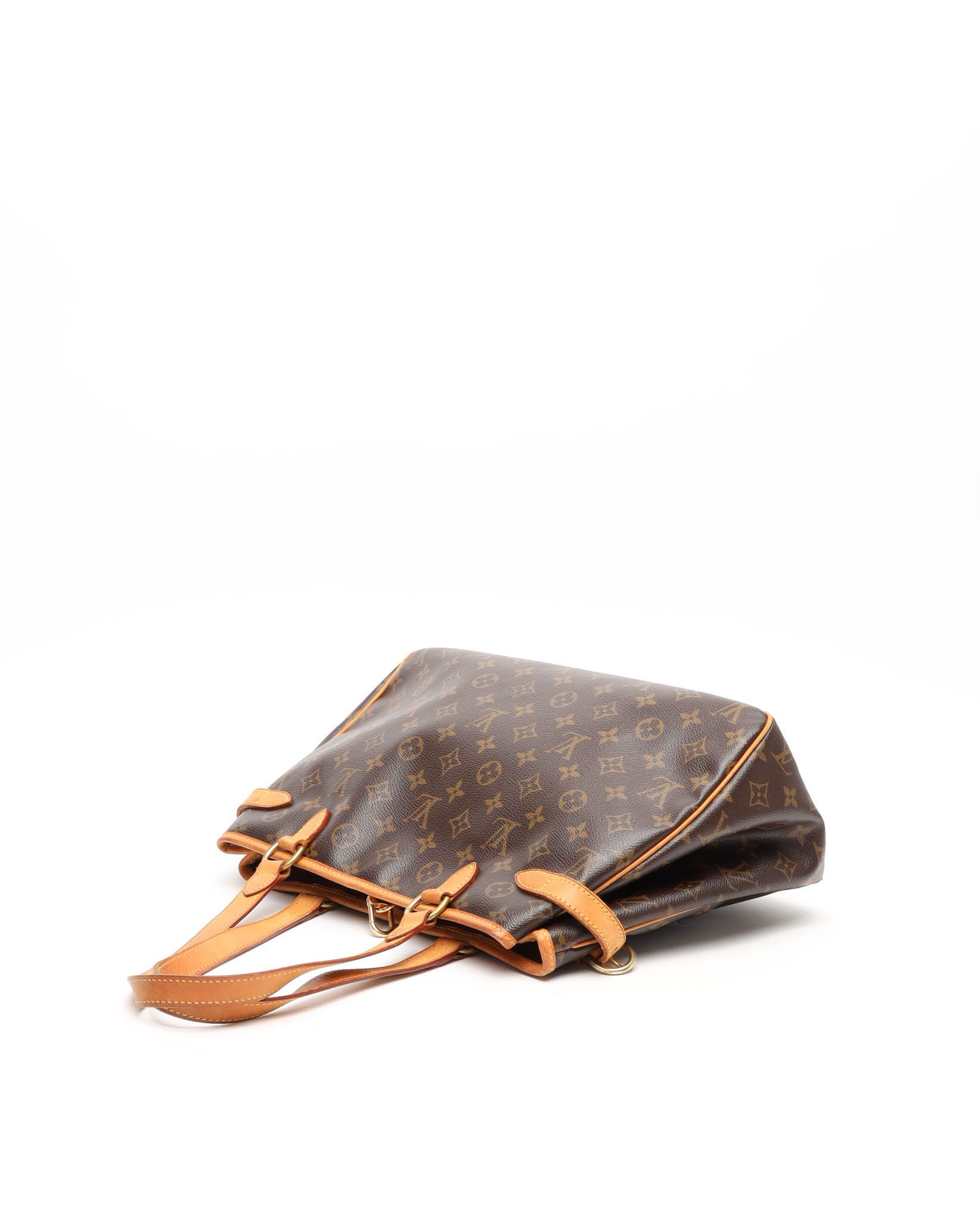 Pre-owned Louis Vuitton Monogram Batignolles Horizontal Tote Bag In Brown