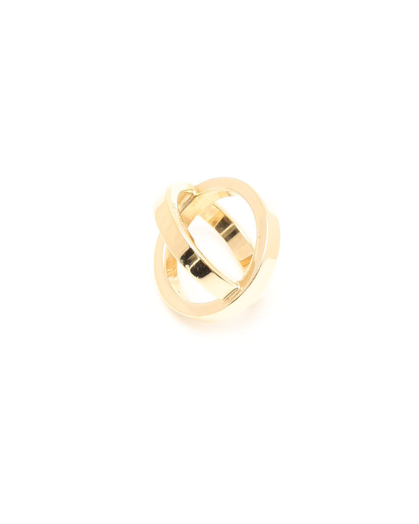 Pre-owned Hermes Hermès Scarf Ring In Gold