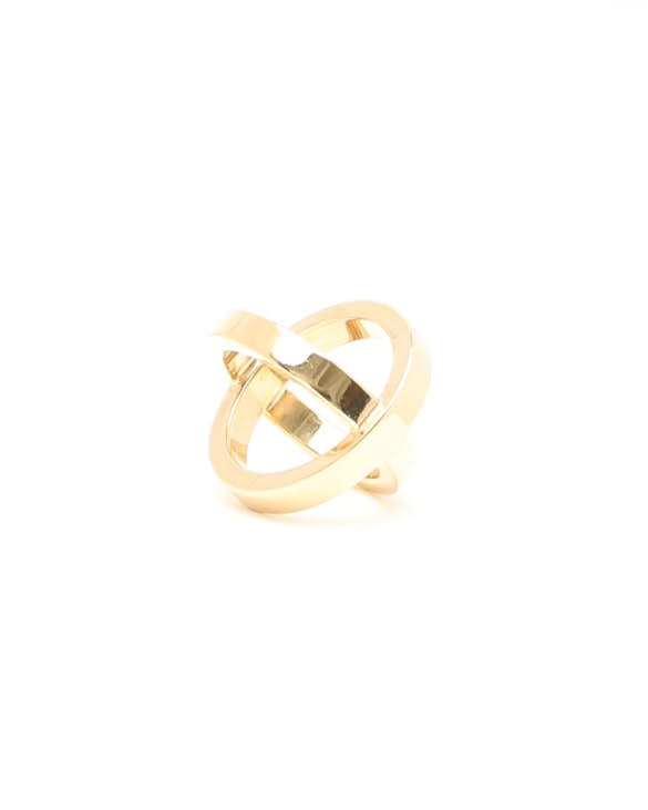 Pre-owned Hermes Hermès Scarf Ring In Gold