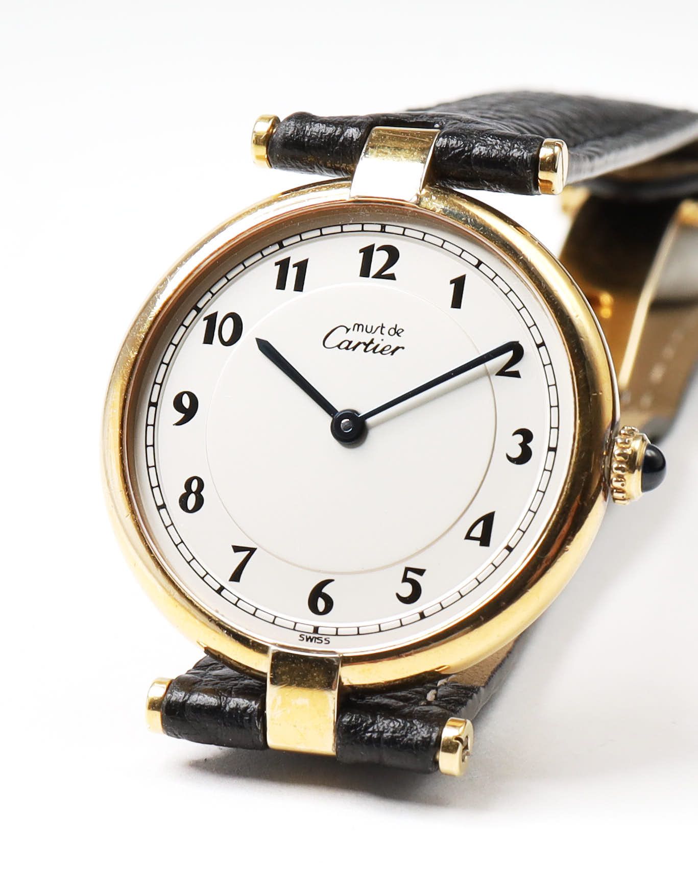 Cartier Must Vendome 30mm Ref 590003 Watch In Black
