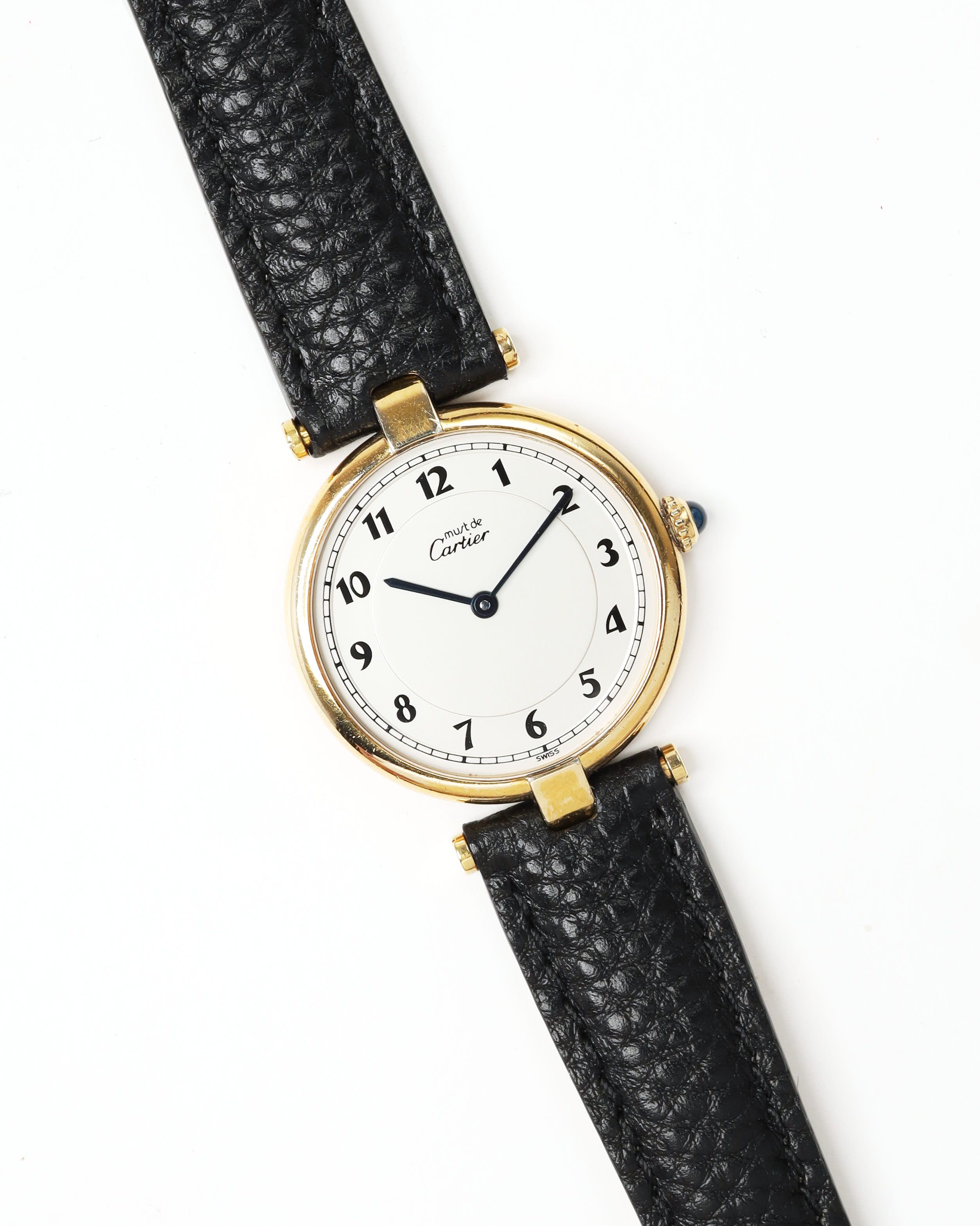 Cartier Must Vendome 30mm Ref 590003 Watch In Black