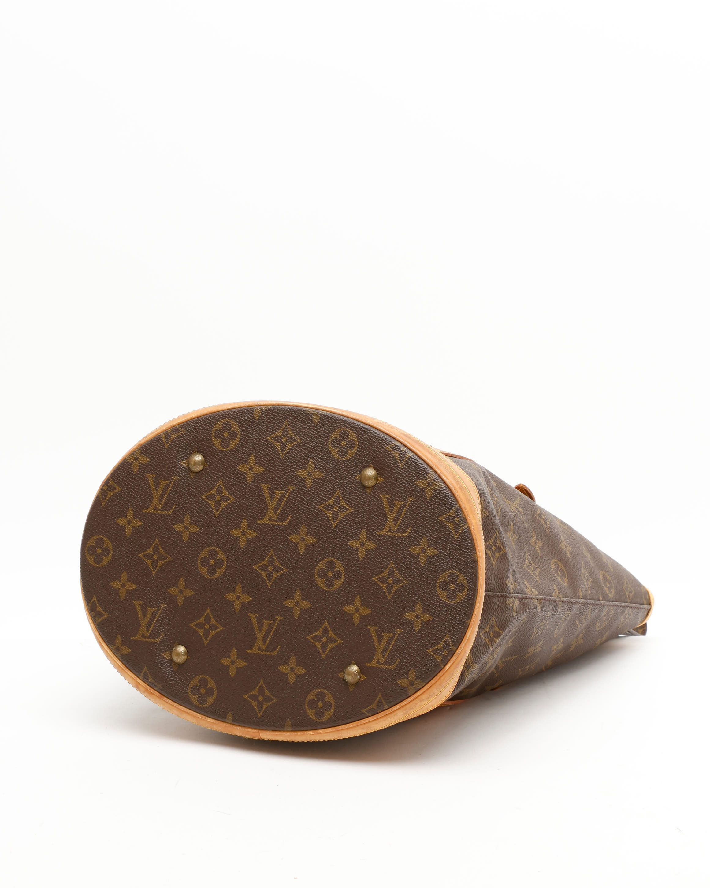 Pre-owned Louis Vuitton Monogram Bucket Gm Bag In Brown