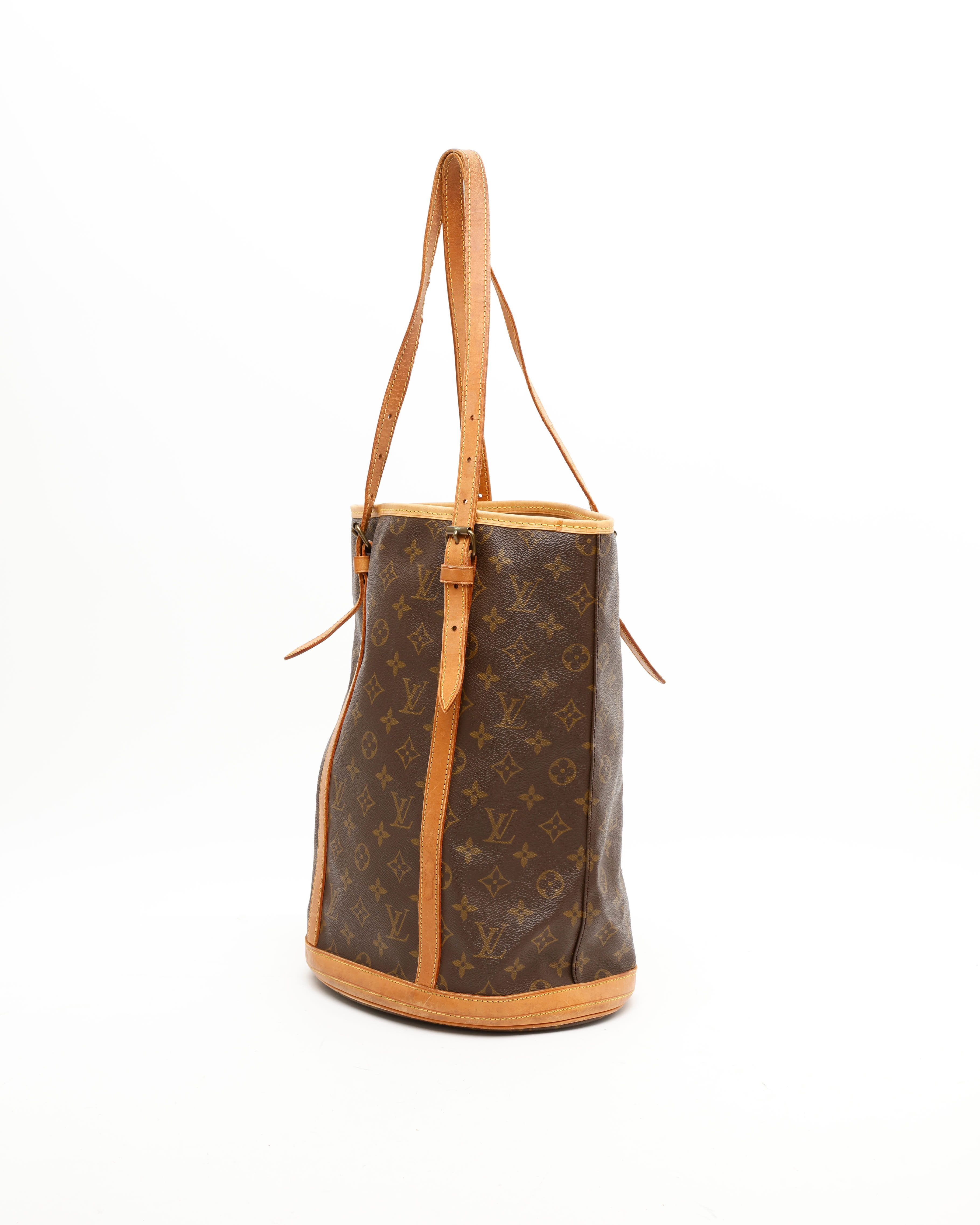 Pre-owned Louis Vuitton Monogram Bucket Gm Bag In Brown