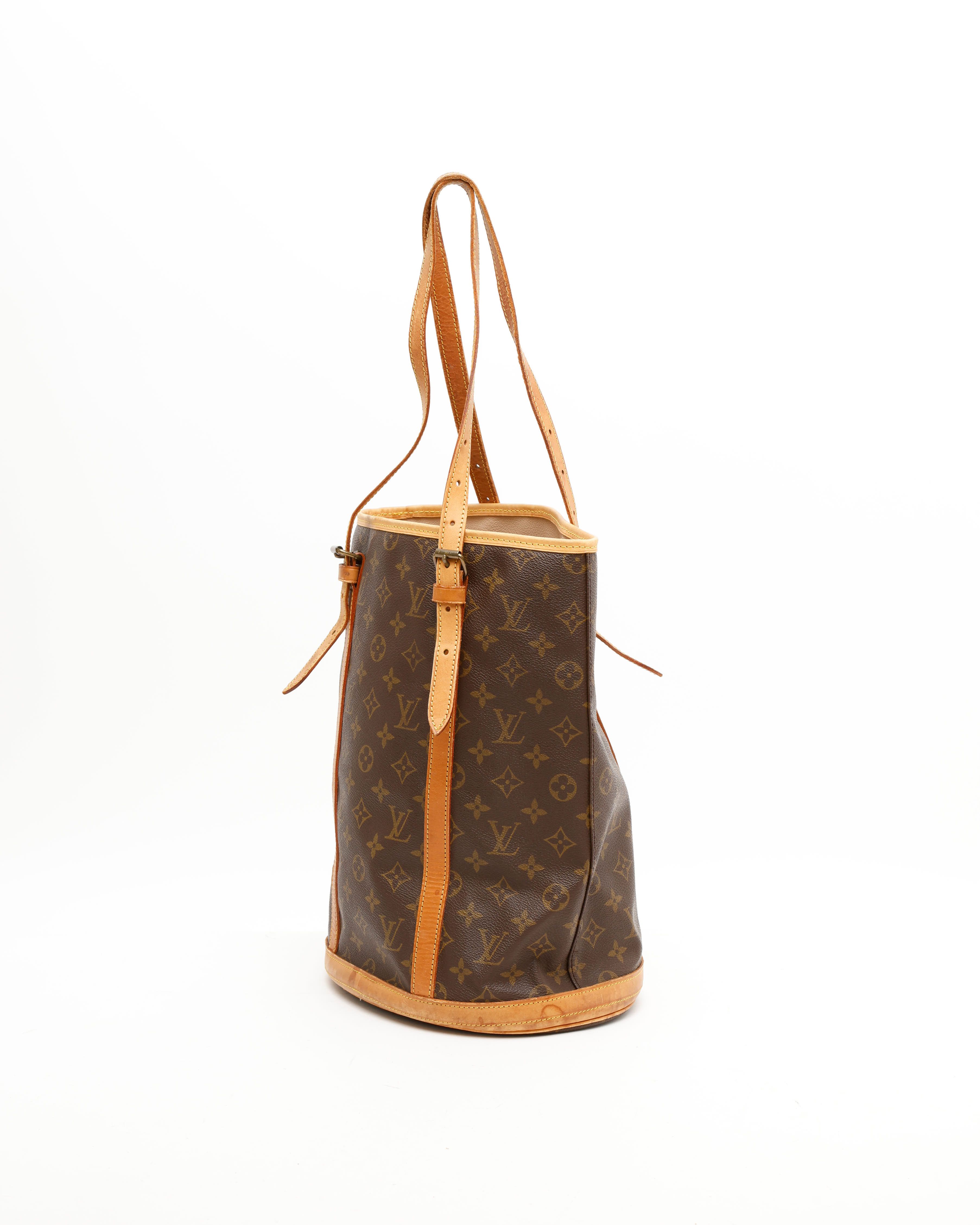 Pre-owned Louis Vuitton Monogram Bucket Gm Bag In Brown
