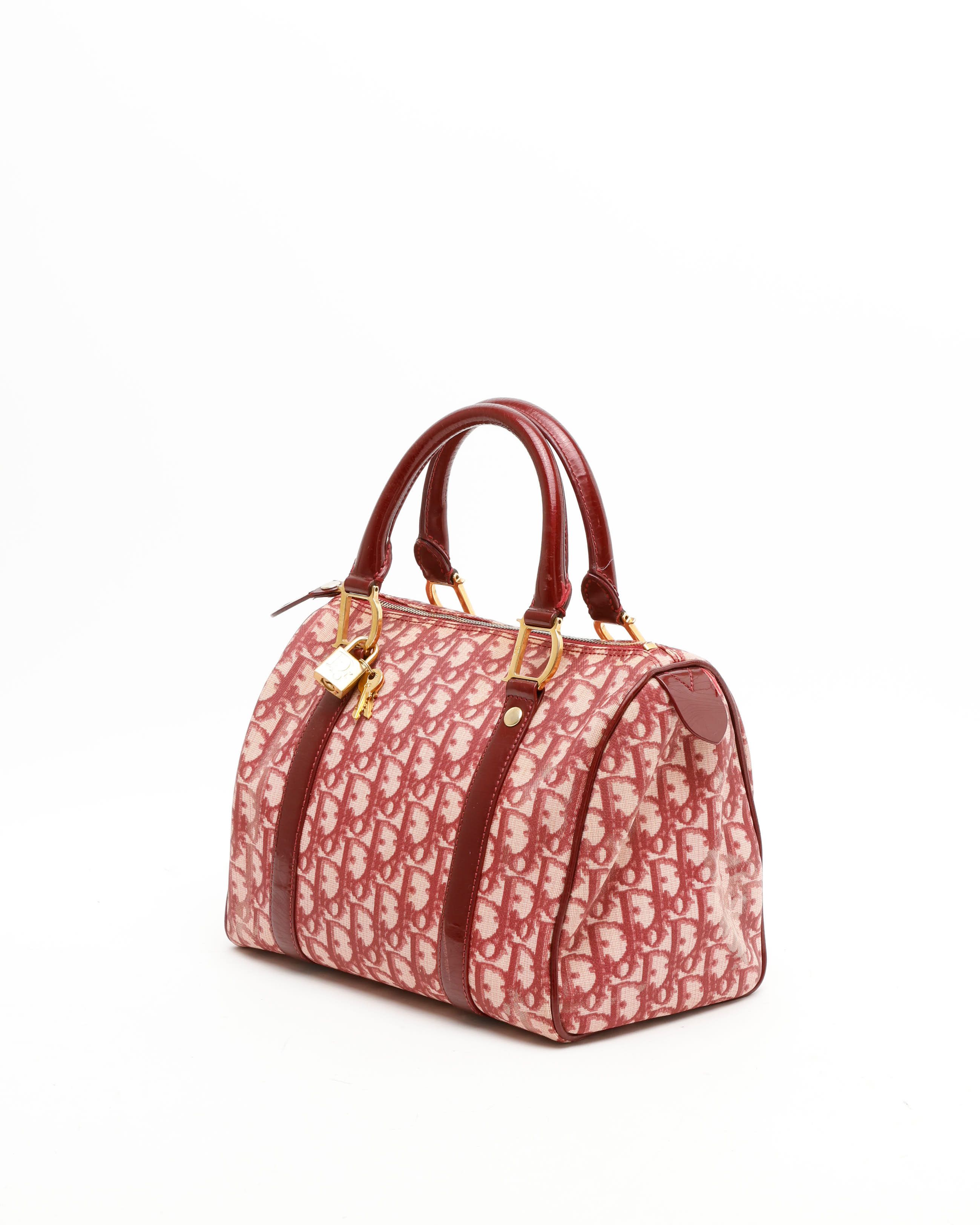 Dior Christian  Small Issimo Boston Bag In Pink
