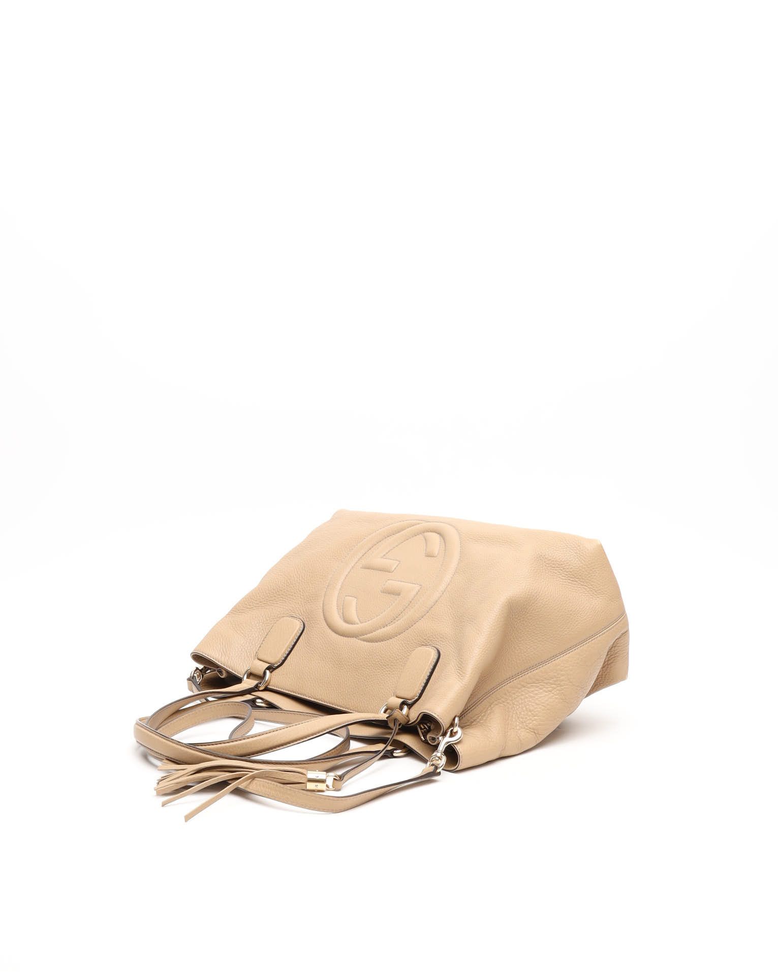 Gucci Gg Soho Tote Bag In Sand