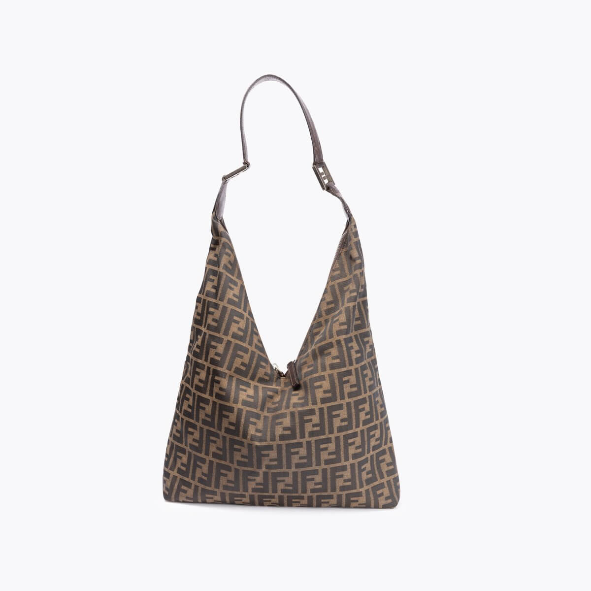 FENDI Zucca Canvas Shoulder Bag