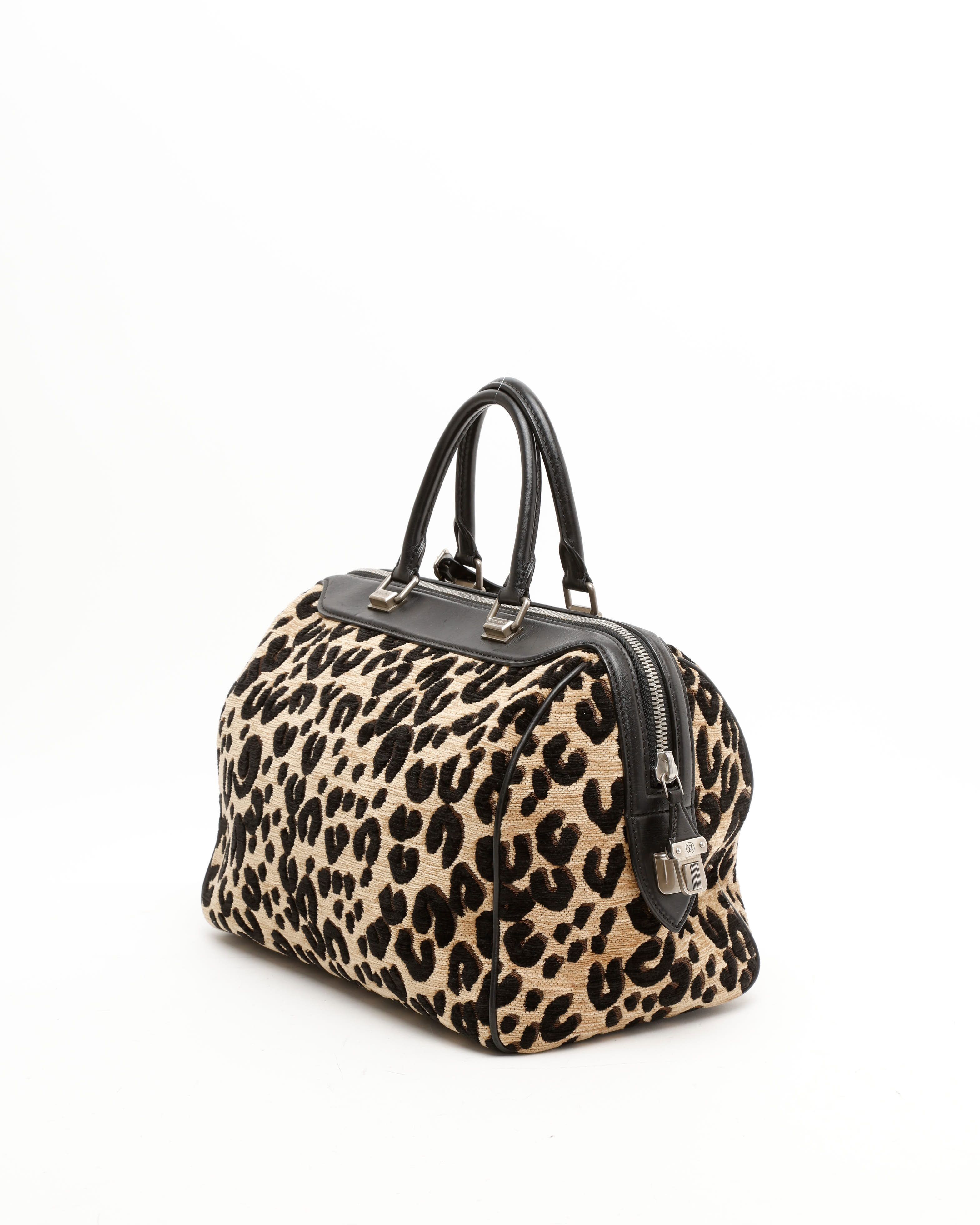 Pre-owned Louis Vuitton Leopard Speedy 30 Bag In Multi