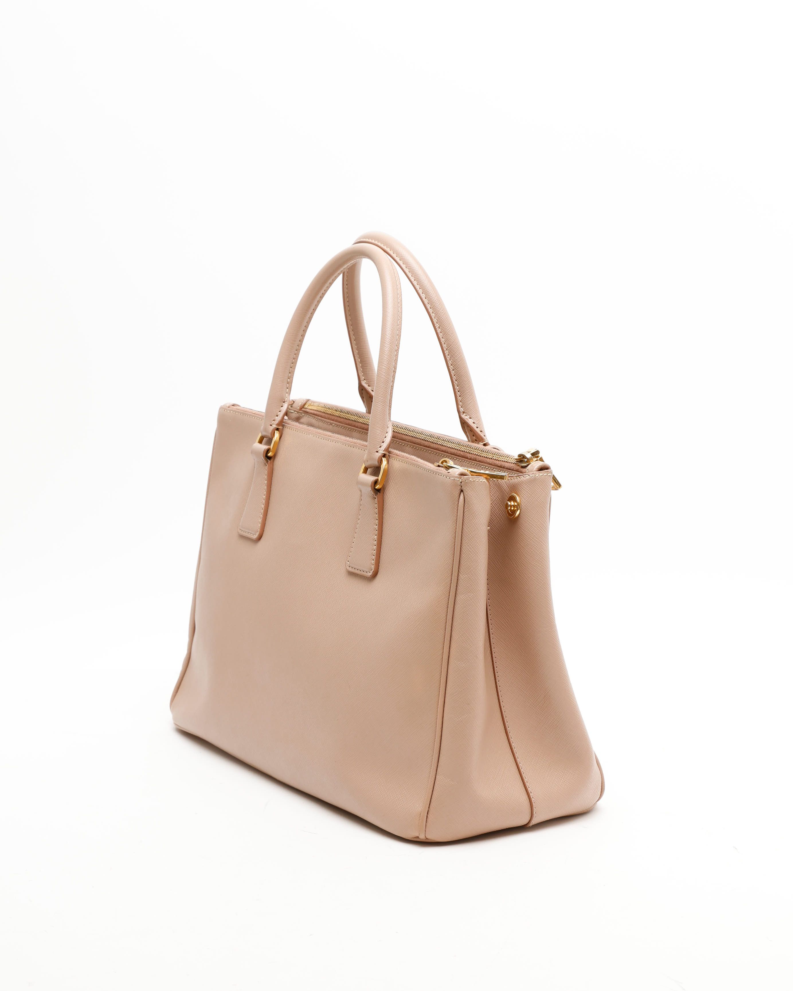 Prada Large Saffiano Lux Galleria Double Zip Bag