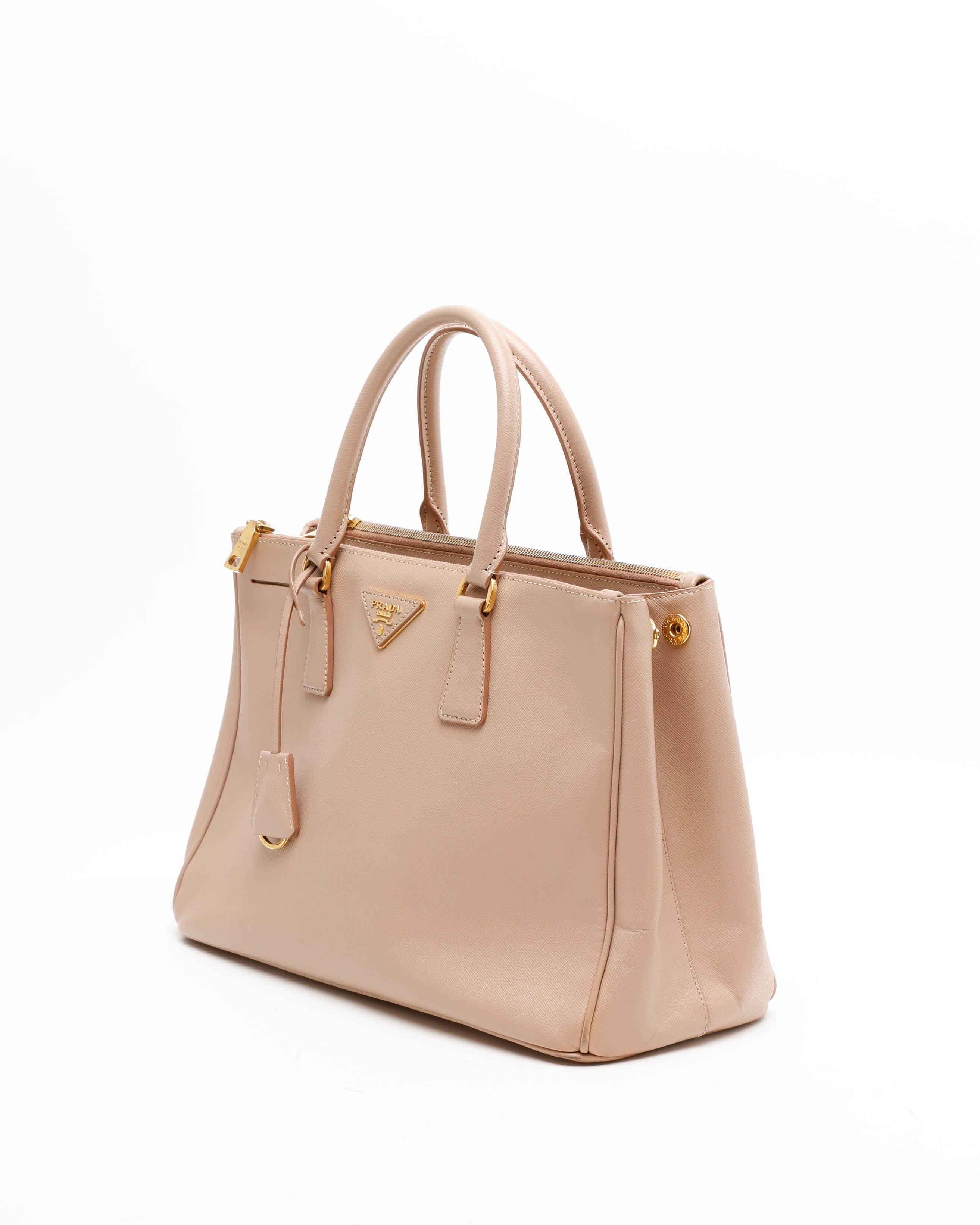 Prada Large Saffiano Lux Galleria Double Zip Bag
