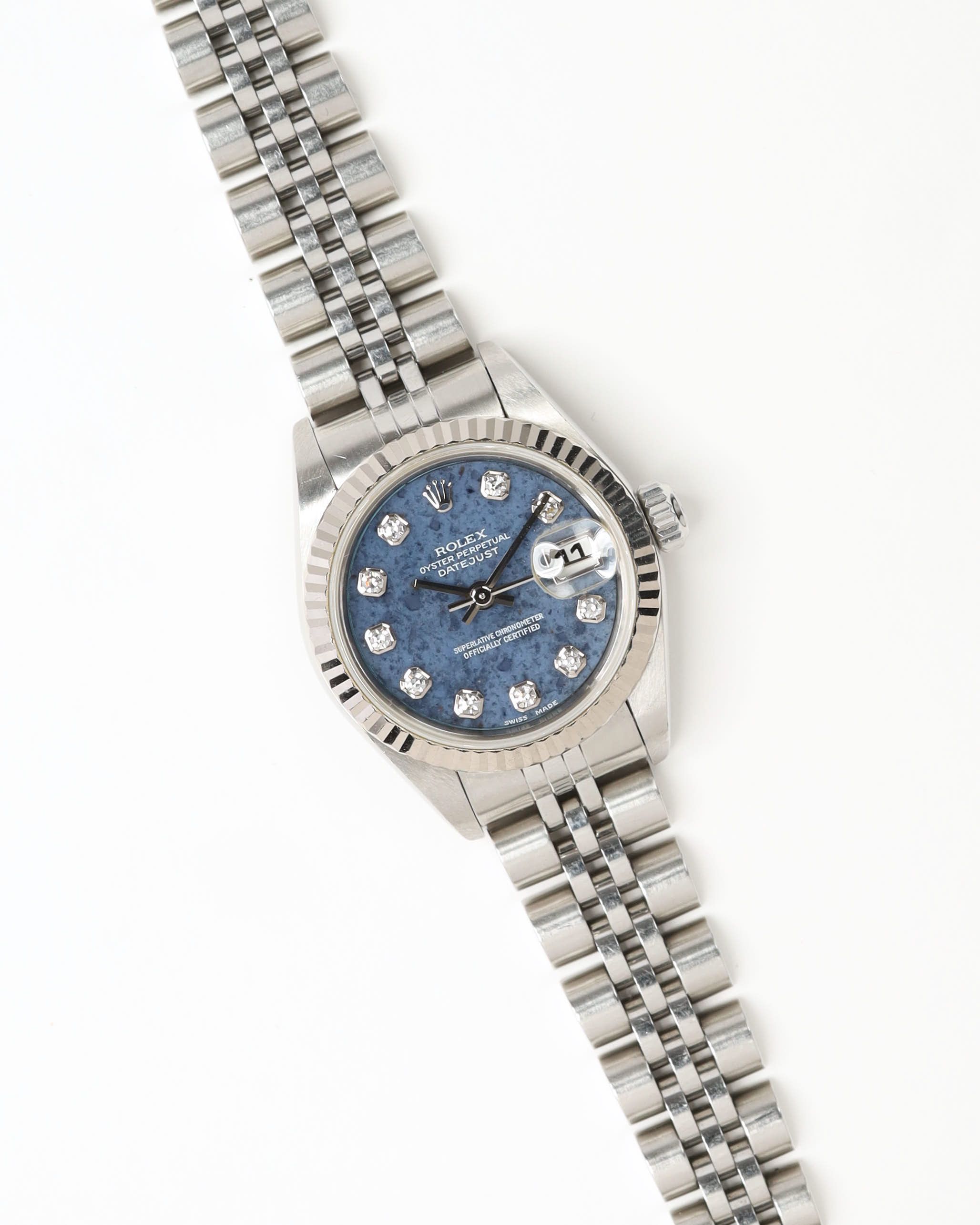 Rolex LadyDatejust 26mm Ref 79174 Rare Sodalite Diamond Dial 2002 Watch