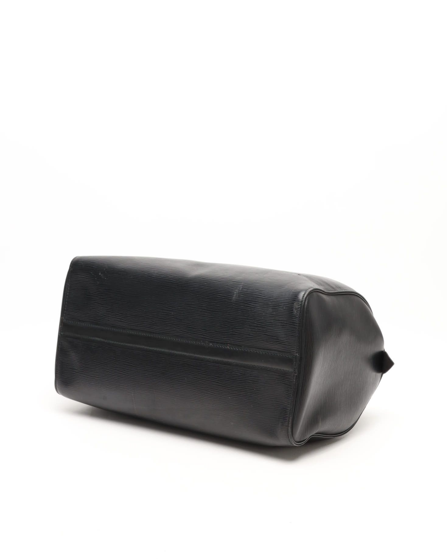 Pre-owned Louis Vuitton Epi Speedy 35 Bag In Black