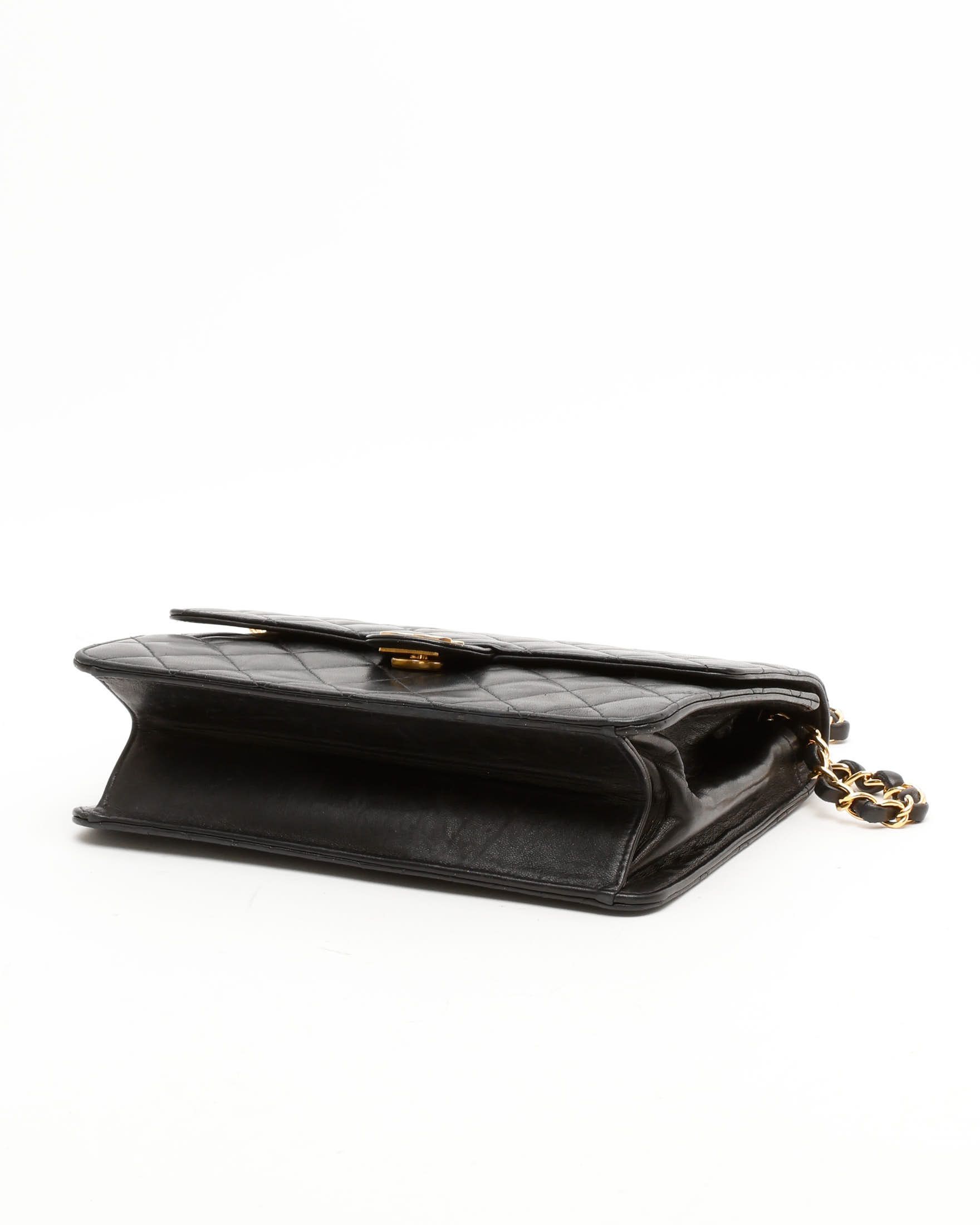 Pre-owned Chanel Classic Chain Flap Bag In Black