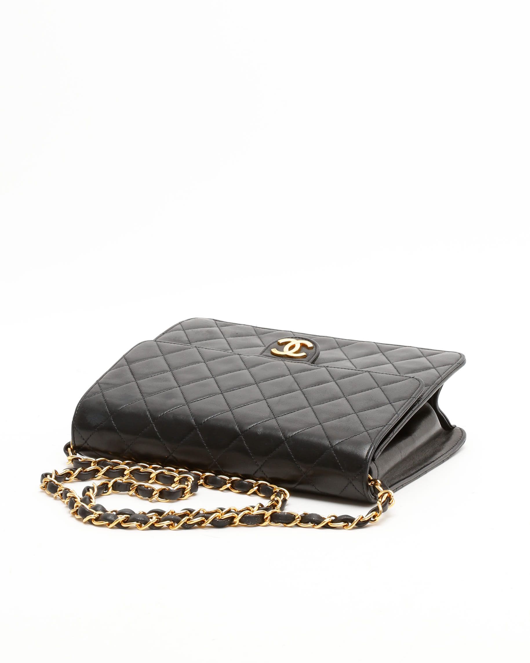Pre-owned Chanel Classic Chain Flap Bag In Black