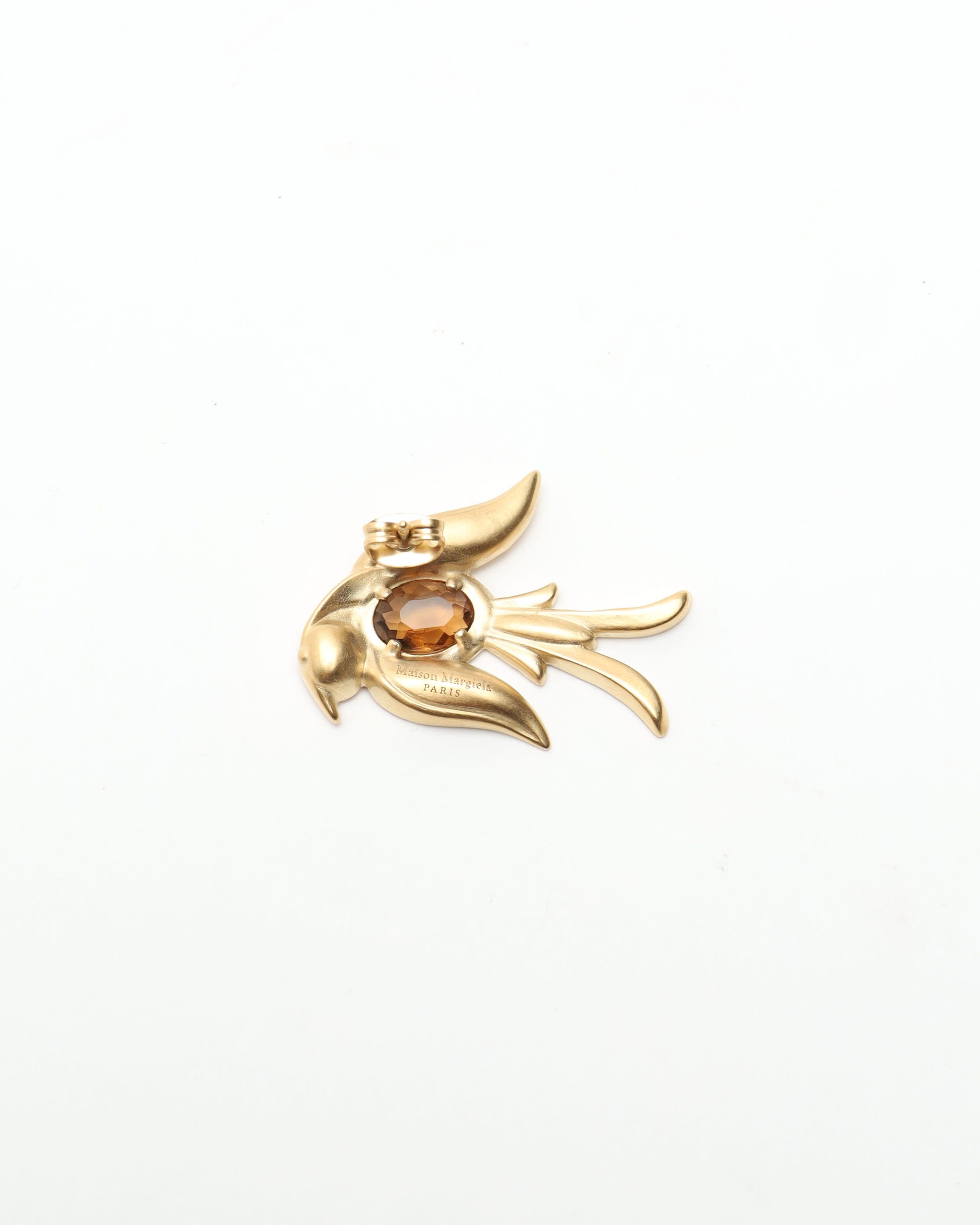 Maison Margiela Single Earring In Gold