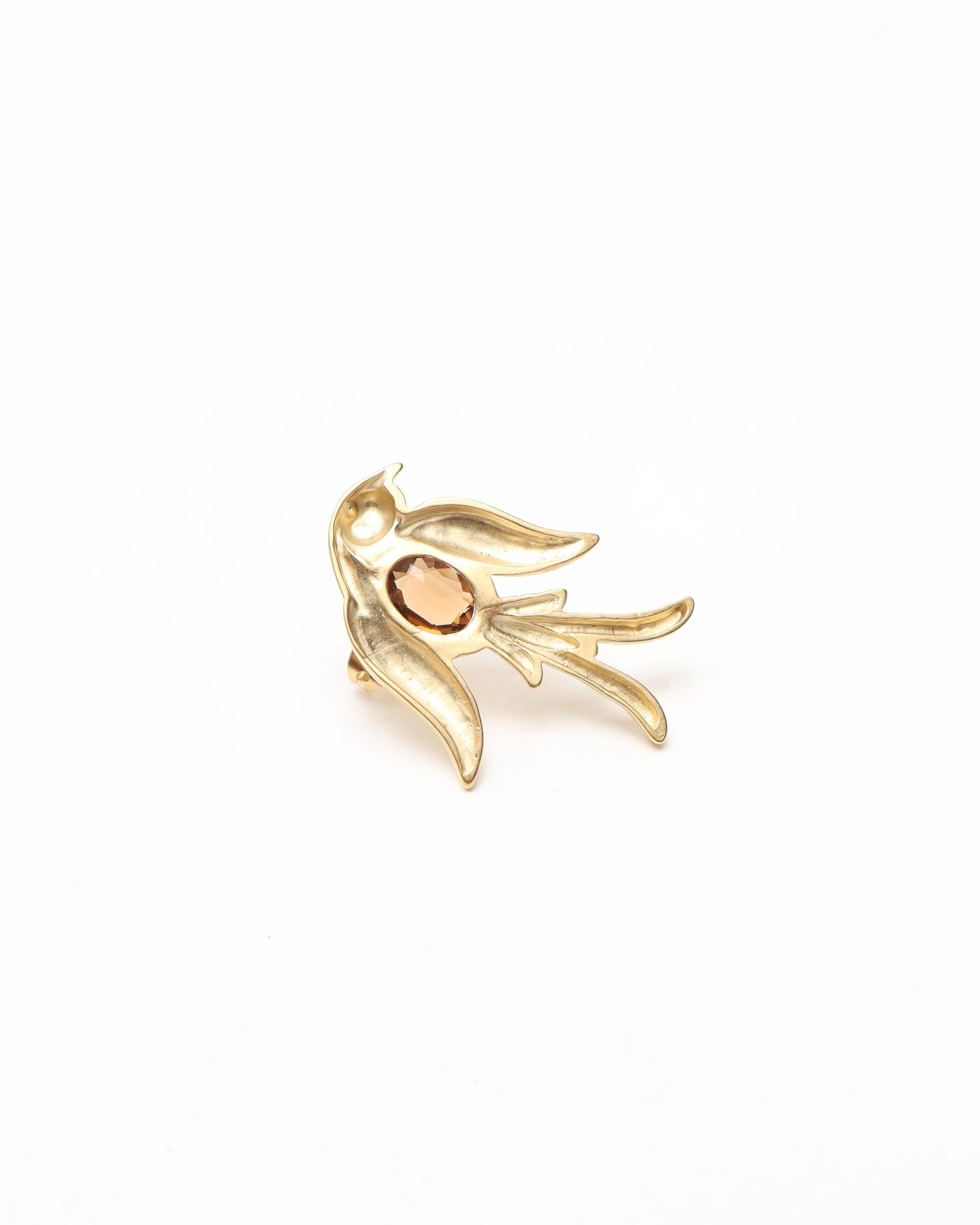 Maison Margiela Single Earring In Gold