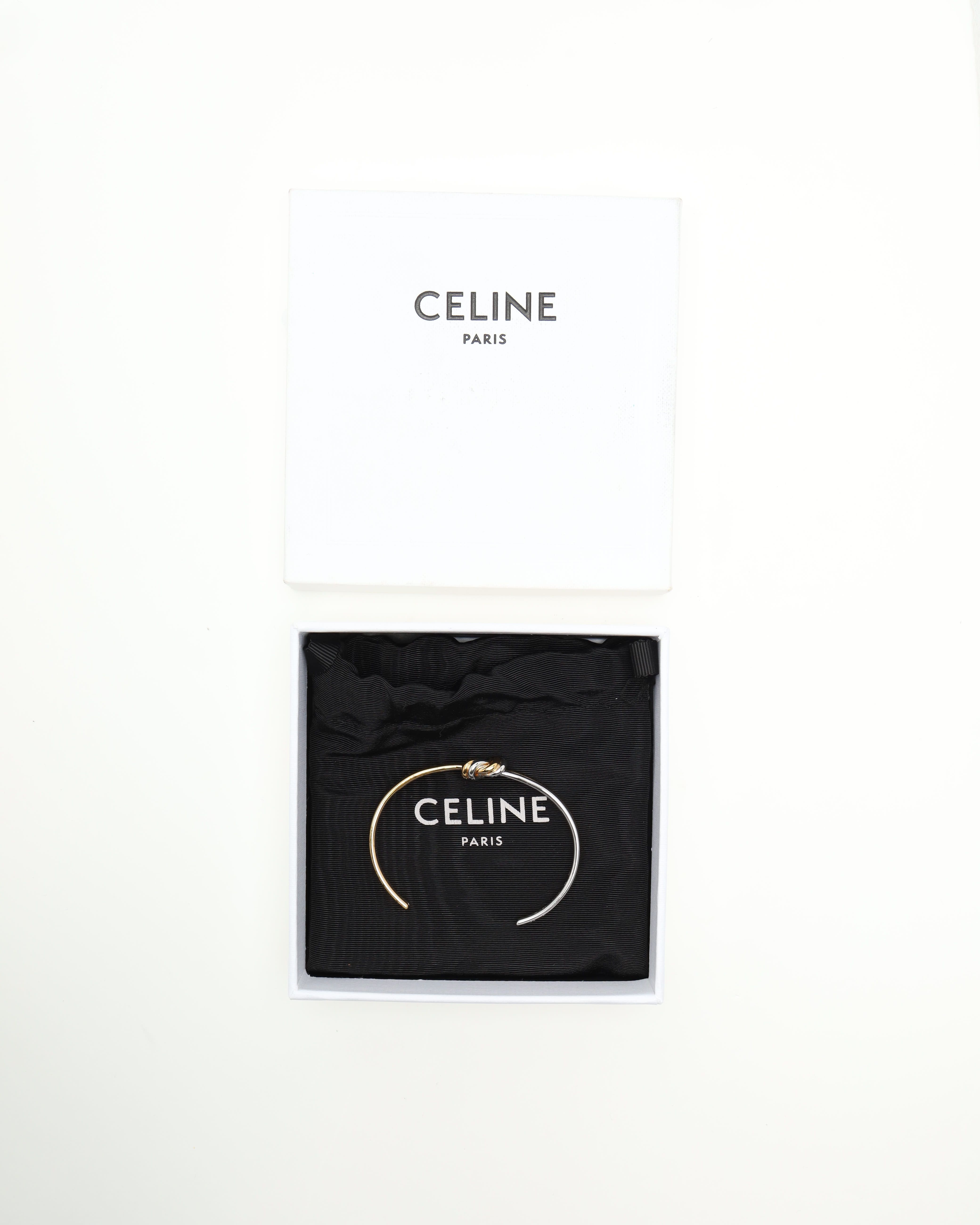 Celine Céline Knot Bracelet In Gold