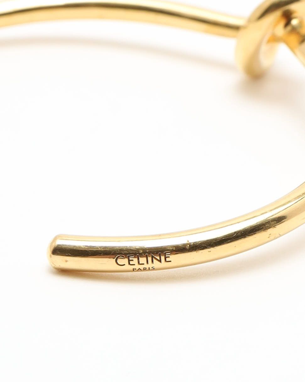 Celine Céline Knot Bracelet In Gold
