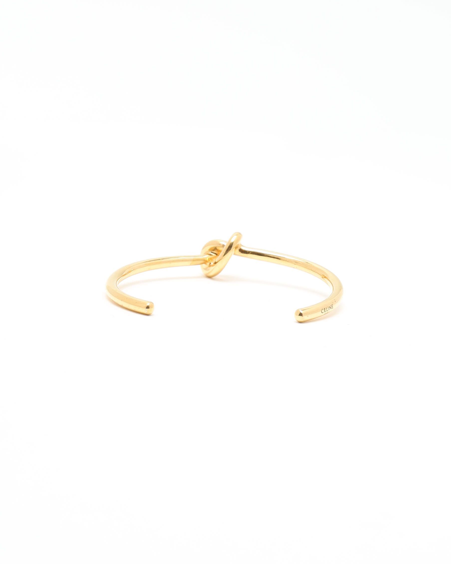 Celine Céline Knot Bracelet In Gold