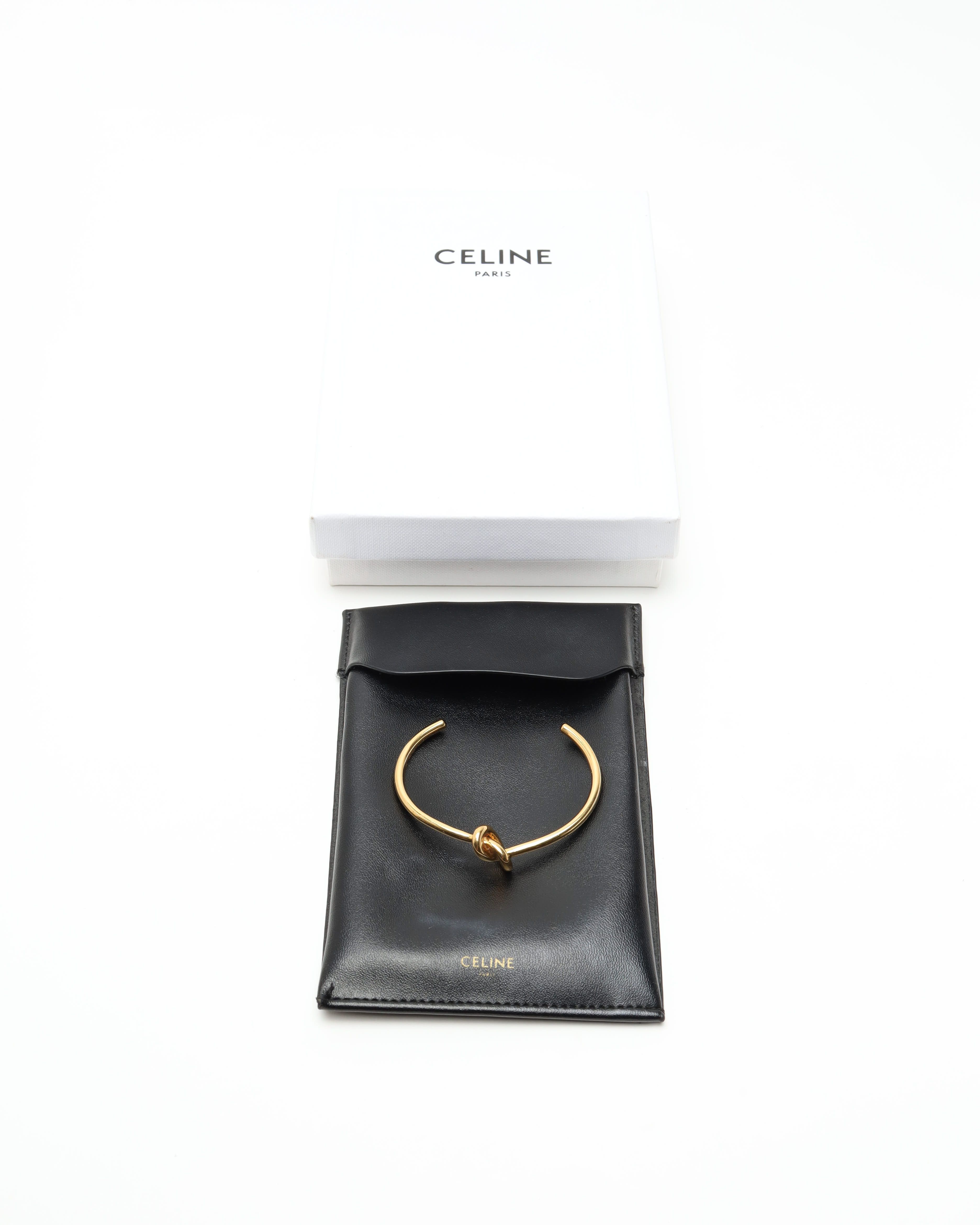 Celine Céline Knot Bracelet In Gold