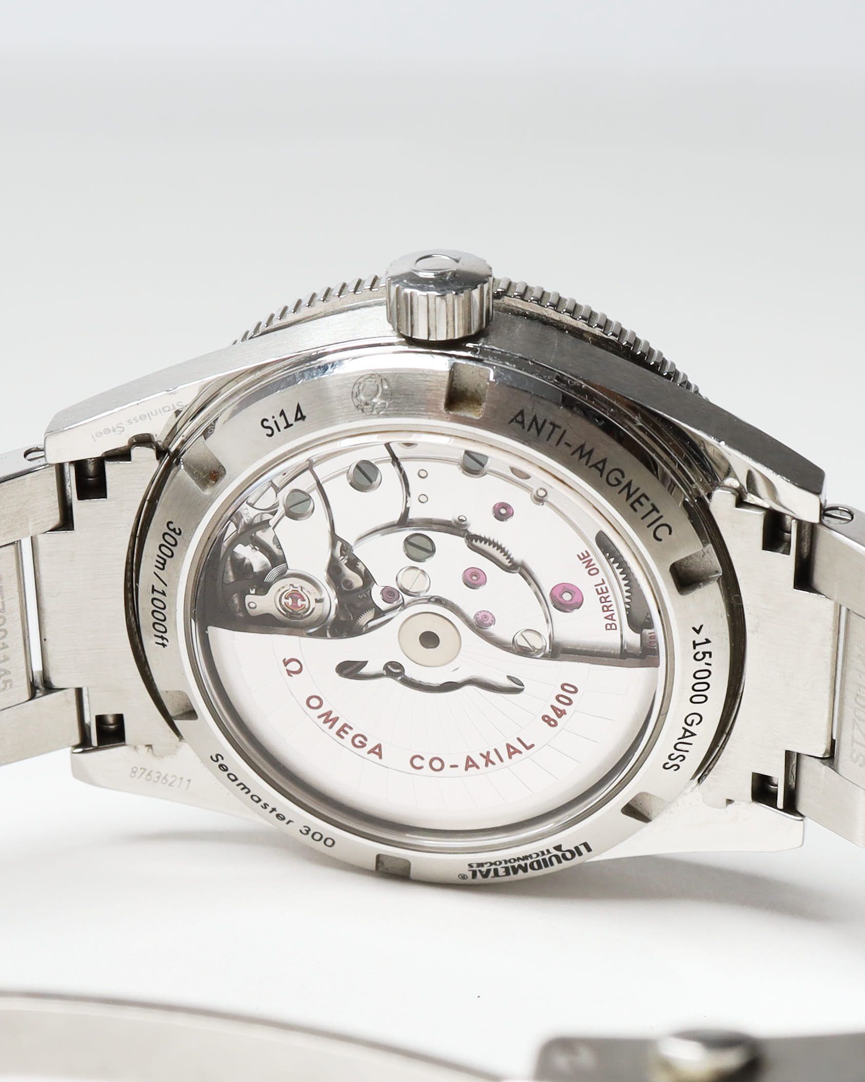 Omega Seamaster 300 41mm Co-axial Full Set Watch In Silver