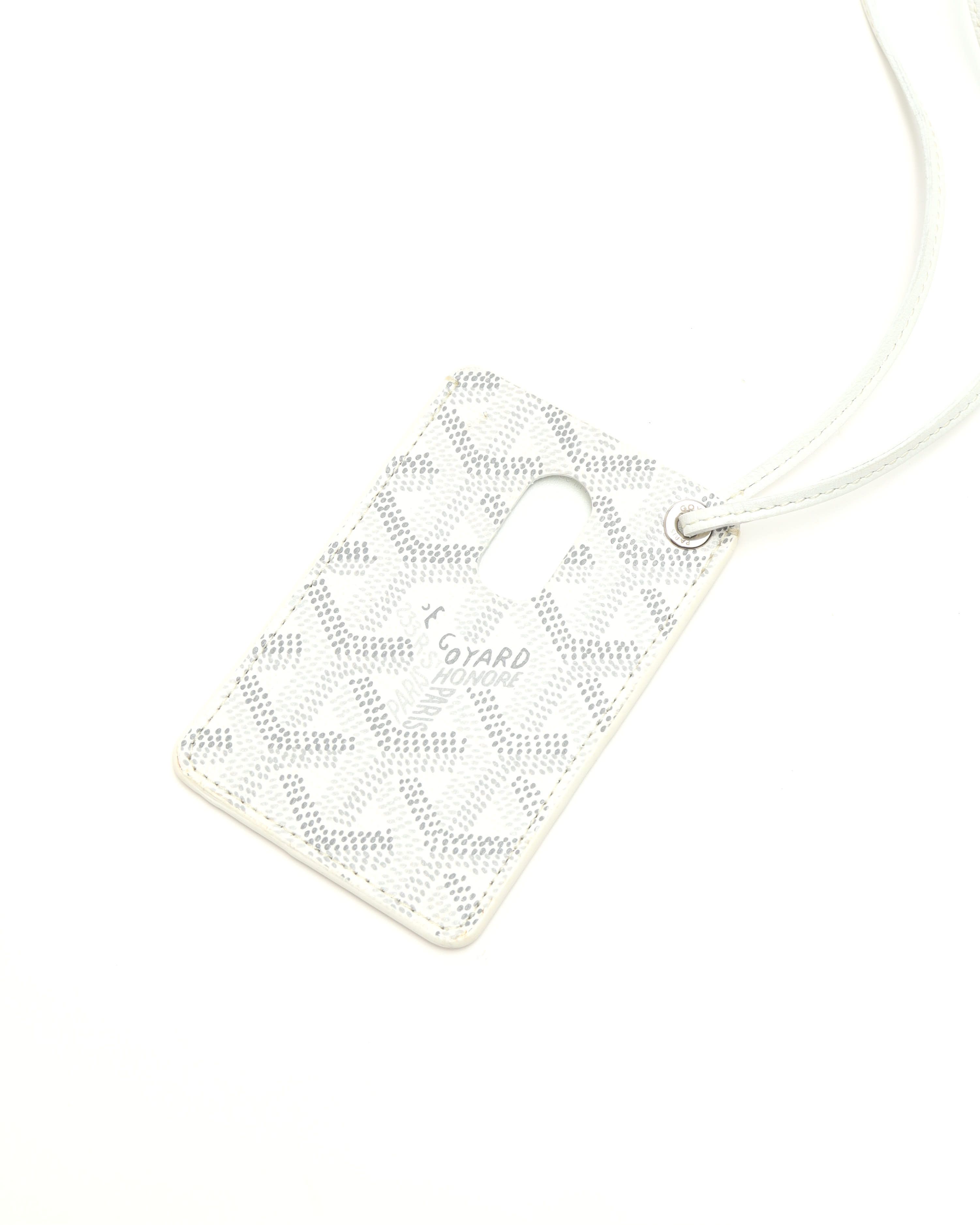 Pre-owned Goyard Card Holder In White