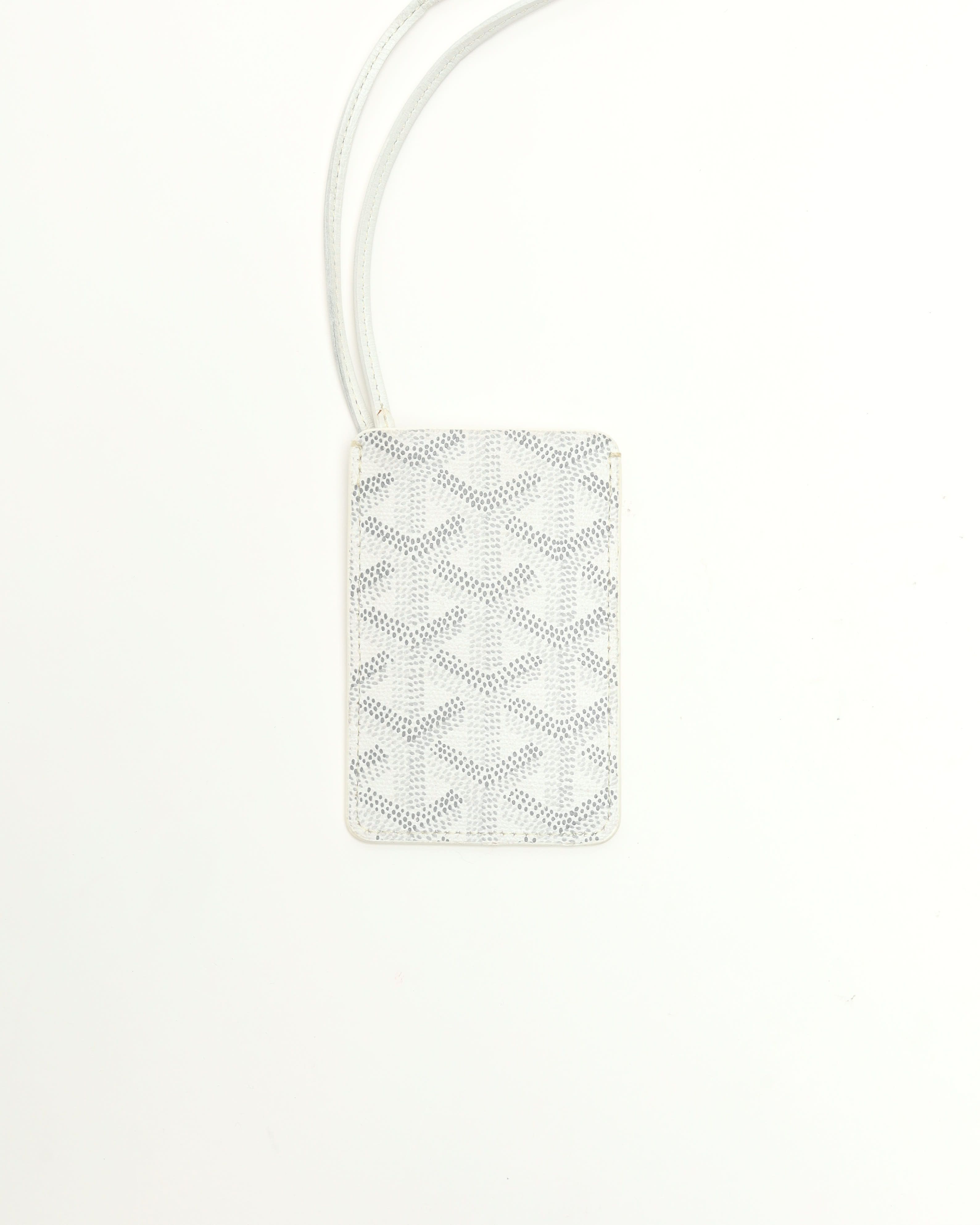 Pre-owned Goyard Card Holder In White