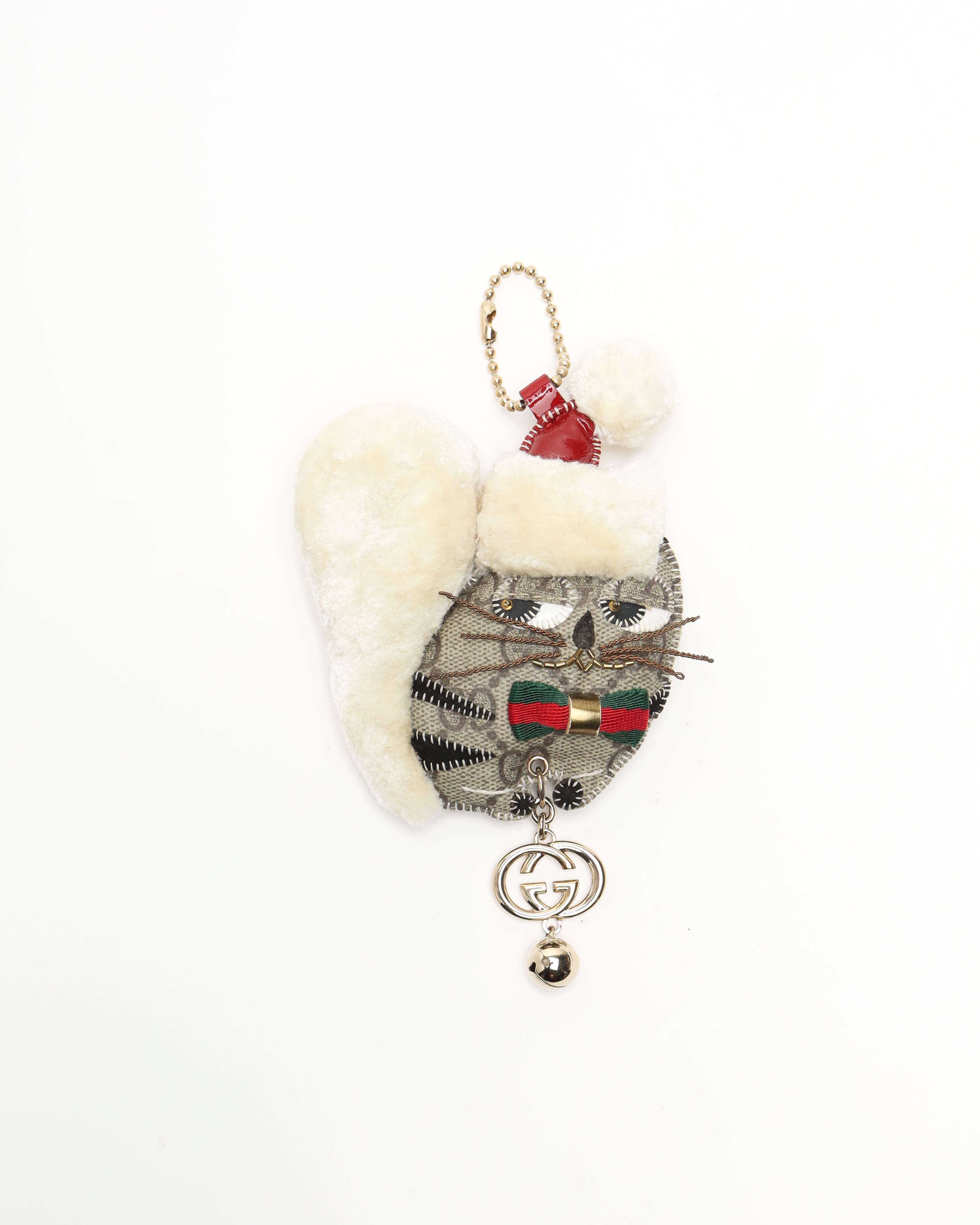 Gucci Oli Cat Charm With Bell In Multi