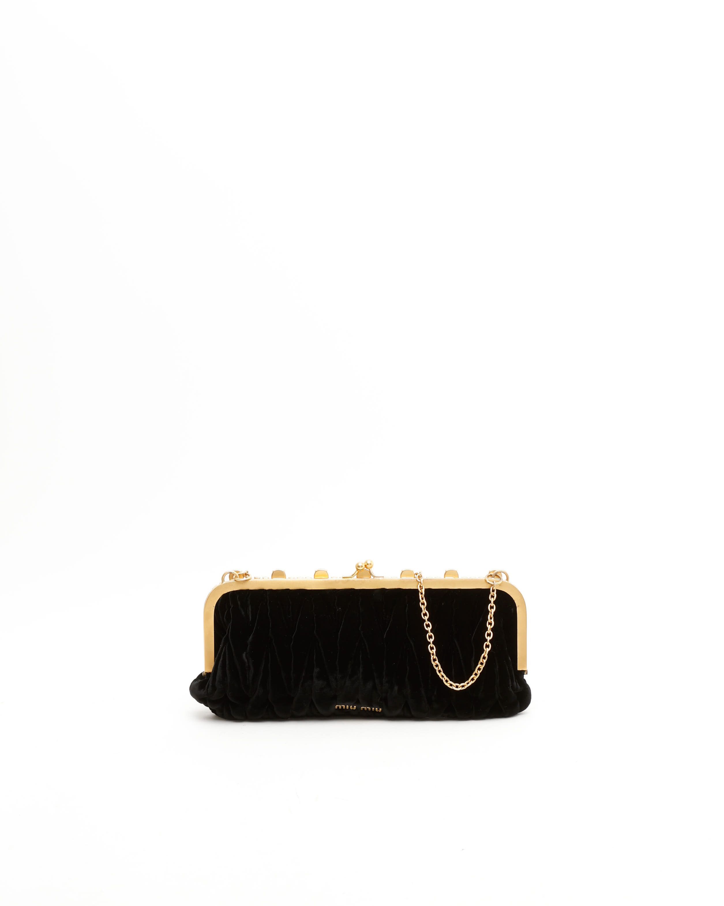 MIU MIU Velvet Crystal Bag