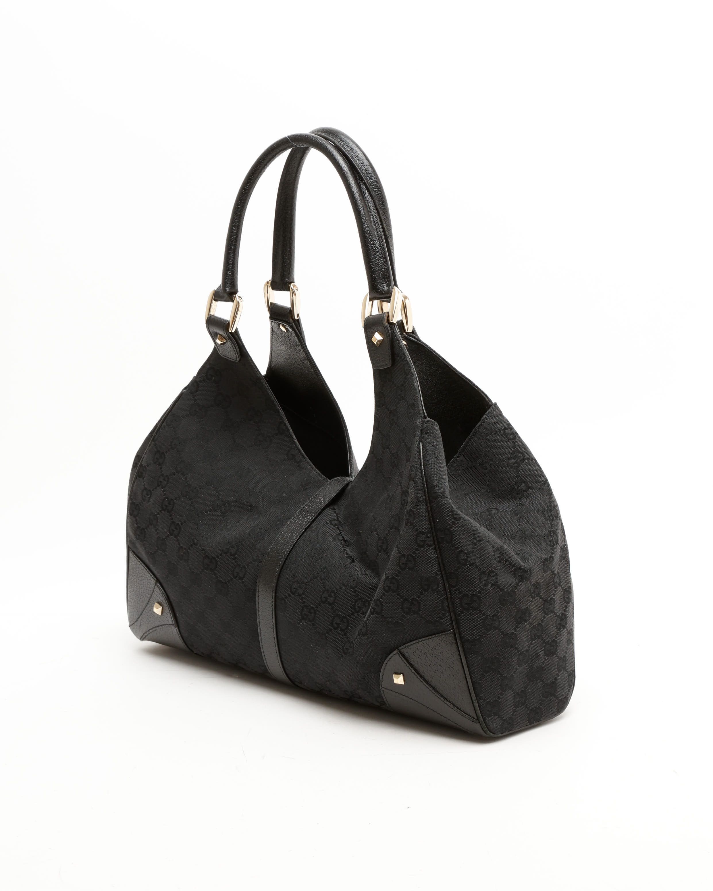 Gucci Large Gg New Jackie Bag In Black