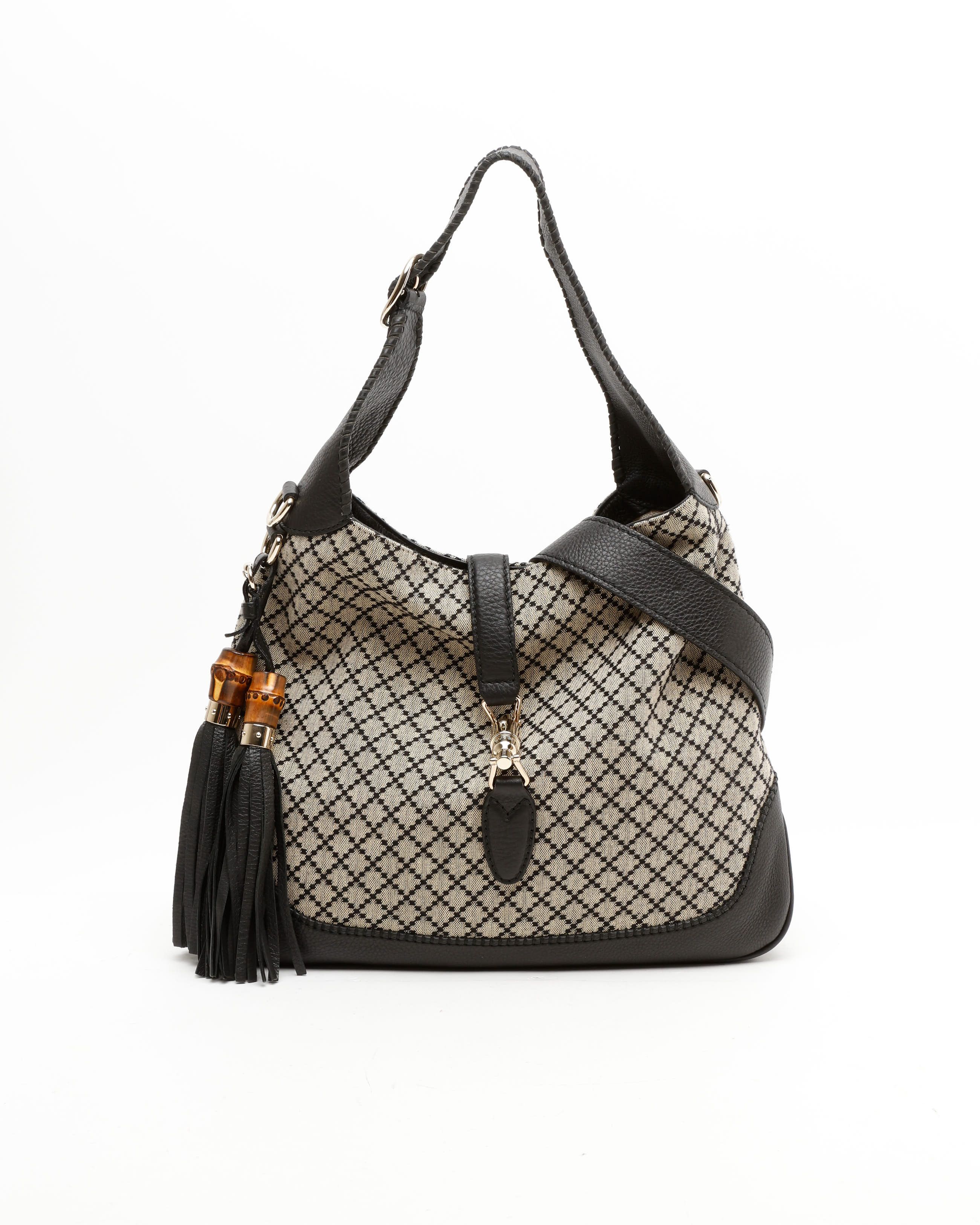 Gucci New Jackie Bamboo Tassel Bag