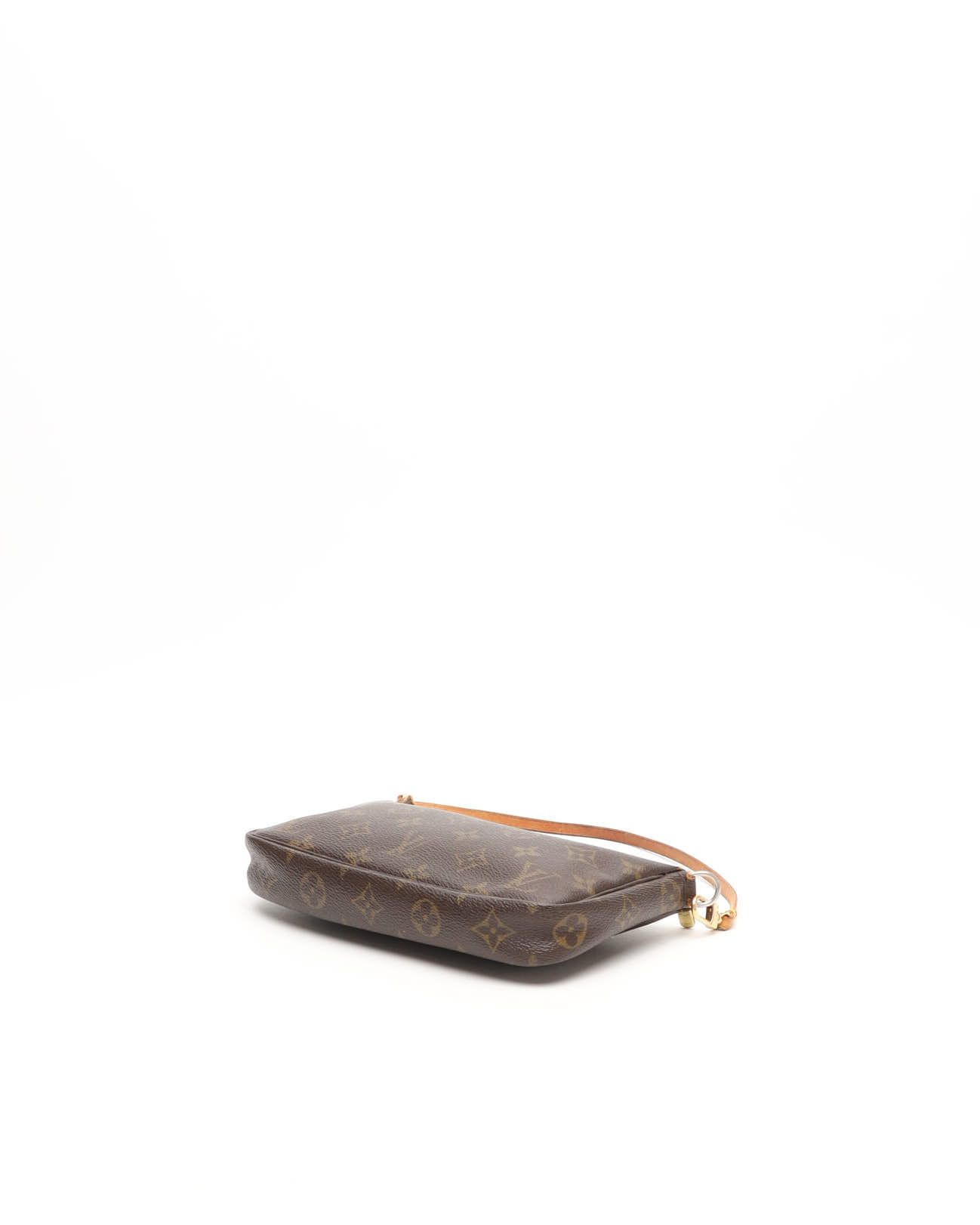 Pre-owned Louis Vuitton Monogram Pochette Accessoires Bag In Brown