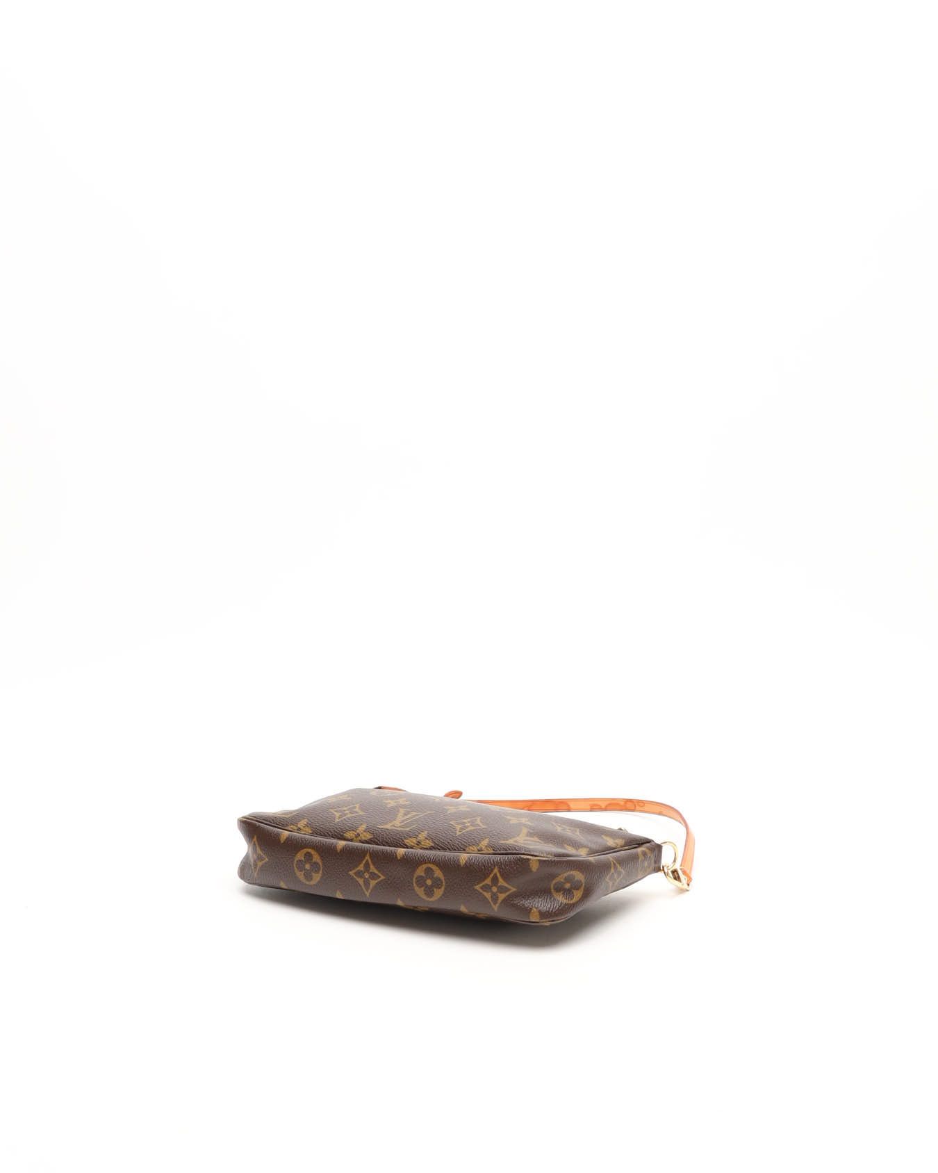 Pre-owned Louis Vuitton Monogram Pochette Accessoires Bag In Brown