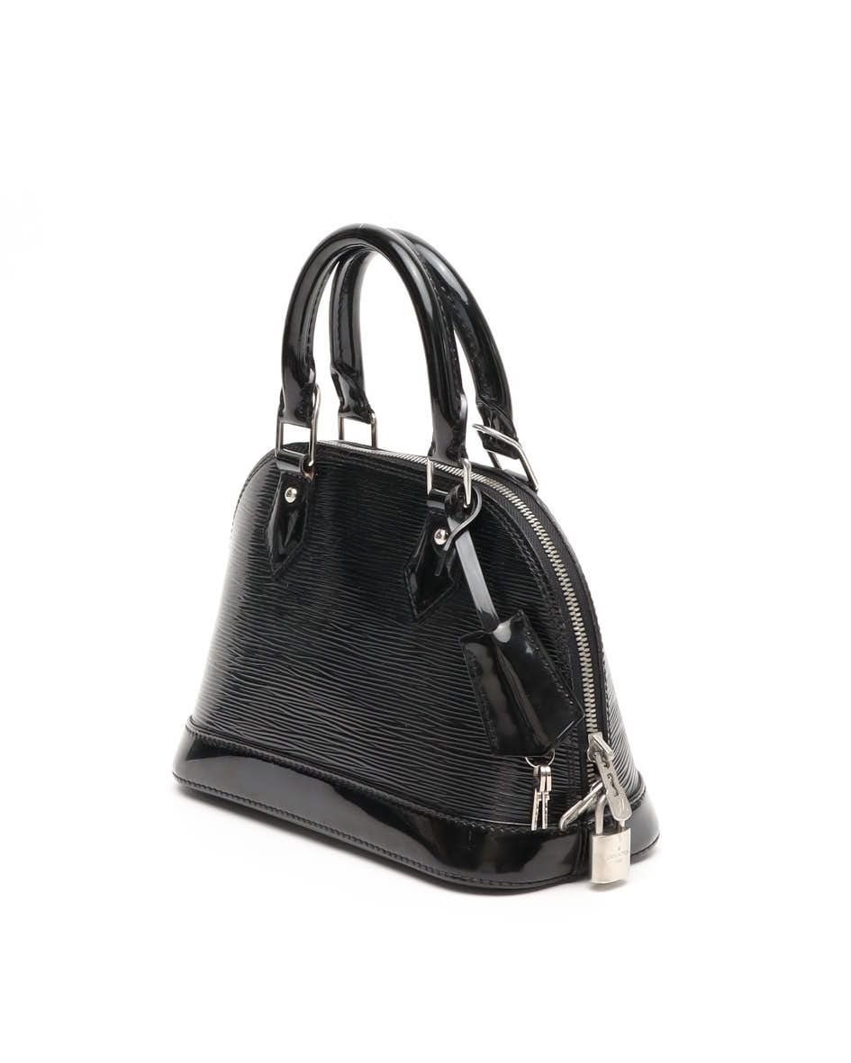 Pre-owned Louis Vuitton Alma Bb Electric Bag In Black