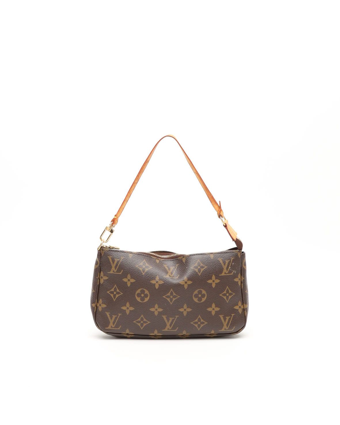 Pre-owned Louis Vuitton Monogram Pochette Accessoires Bag In Brown