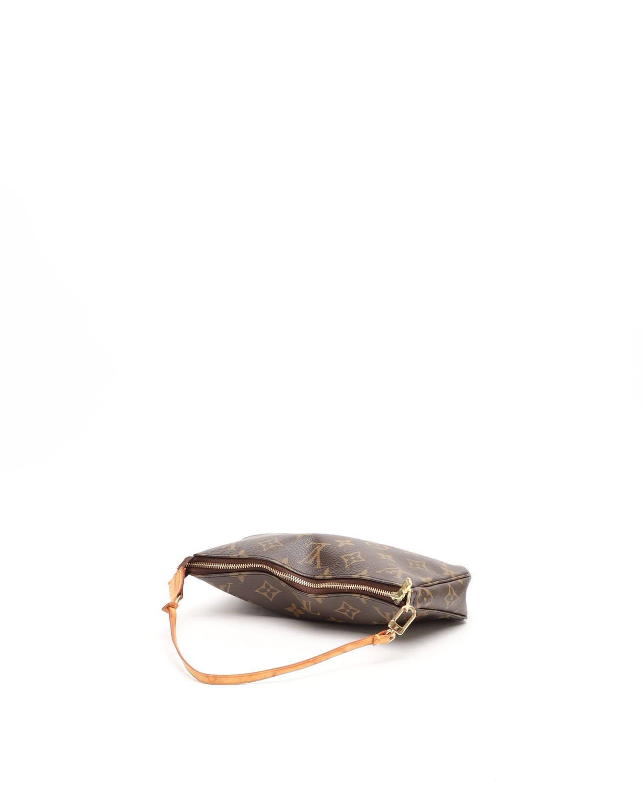 Pre-owned Louis Vuitton Monogram Pochette Accessoires Bag In Brown
