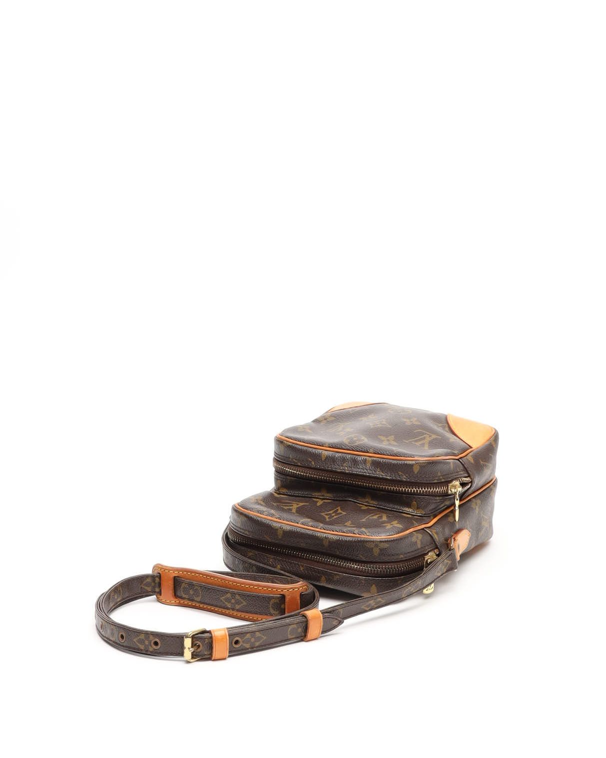 Pre-owned Louis Vuitton Monogram Amazon Bag In Brown