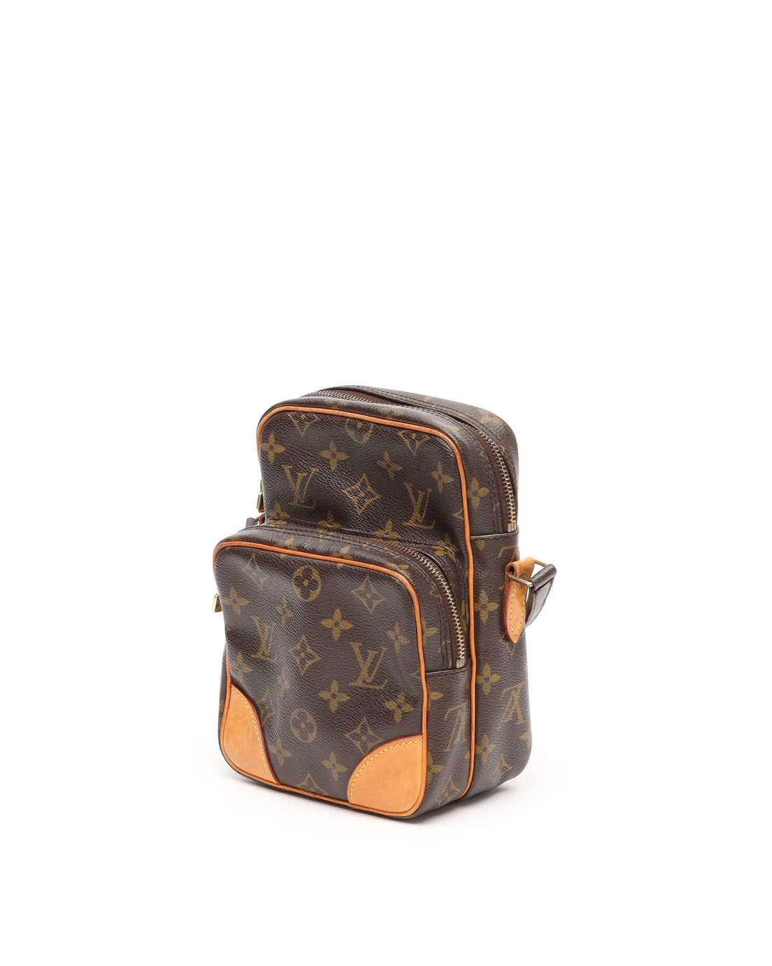 Pre-owned Louis Vuitton Monogram Amazon Bag In Brown