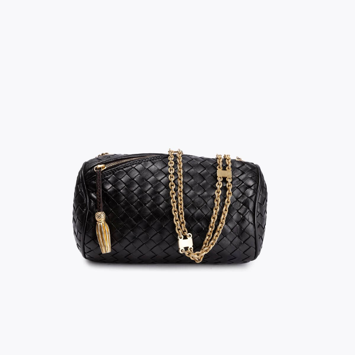 BOTTEGA VENETA Intrecciato Chain Crossbody Bag