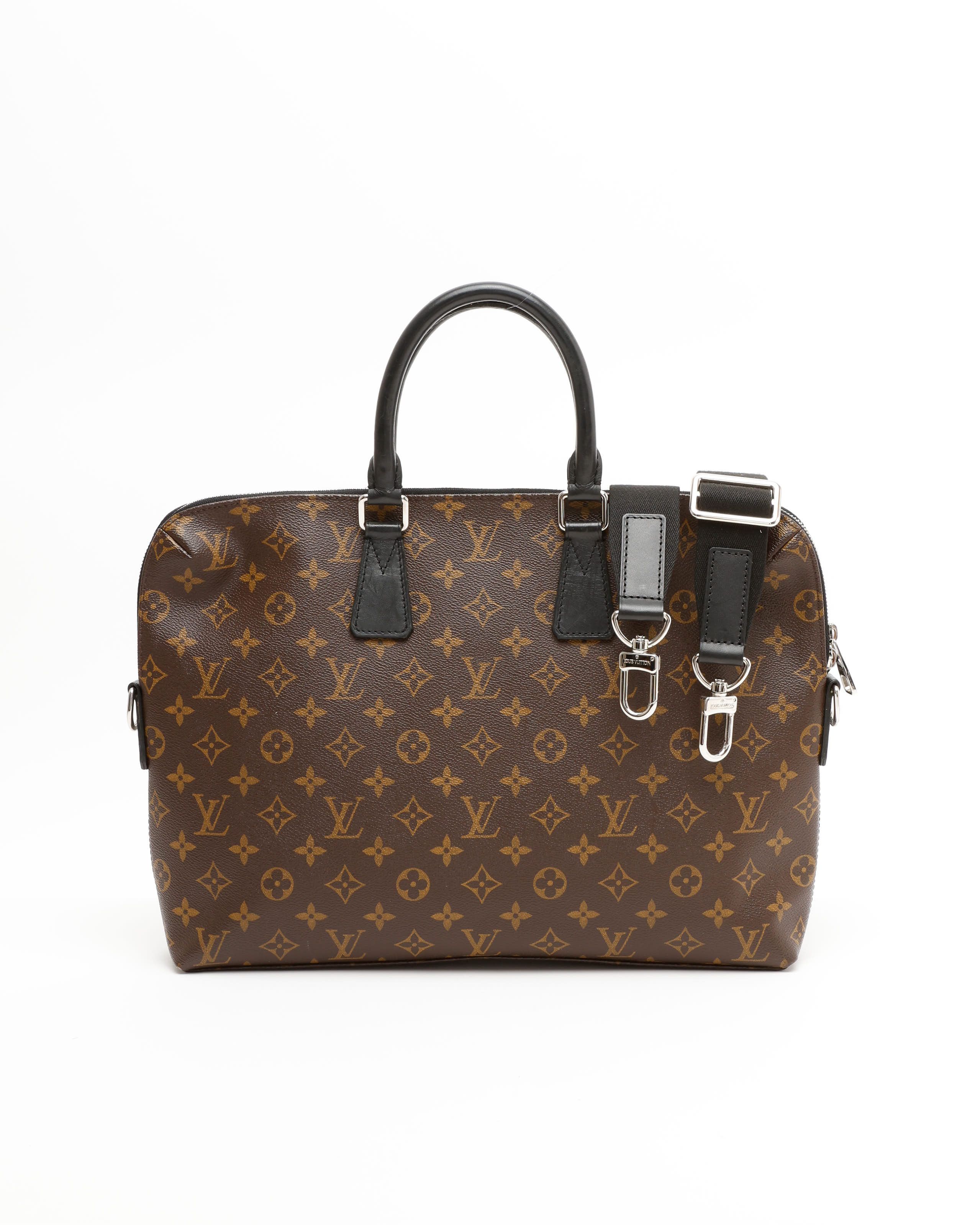 Pre-owned Louis Vuitton Macassar Porte-documents Jour Business Bag In Multi