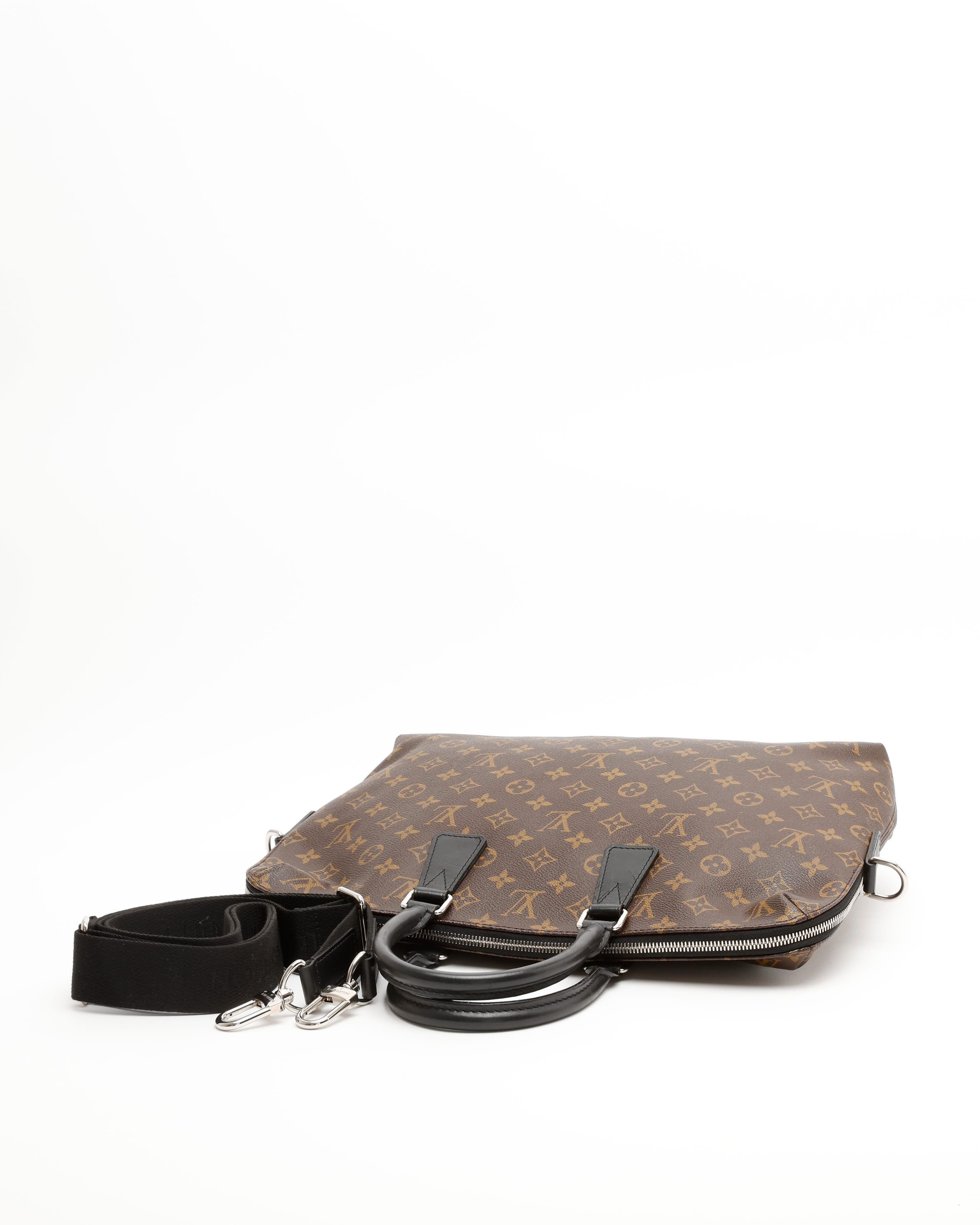 Pre-owned Louis Vuitton Macassar Porte-documents Jour Business Bag In Multi