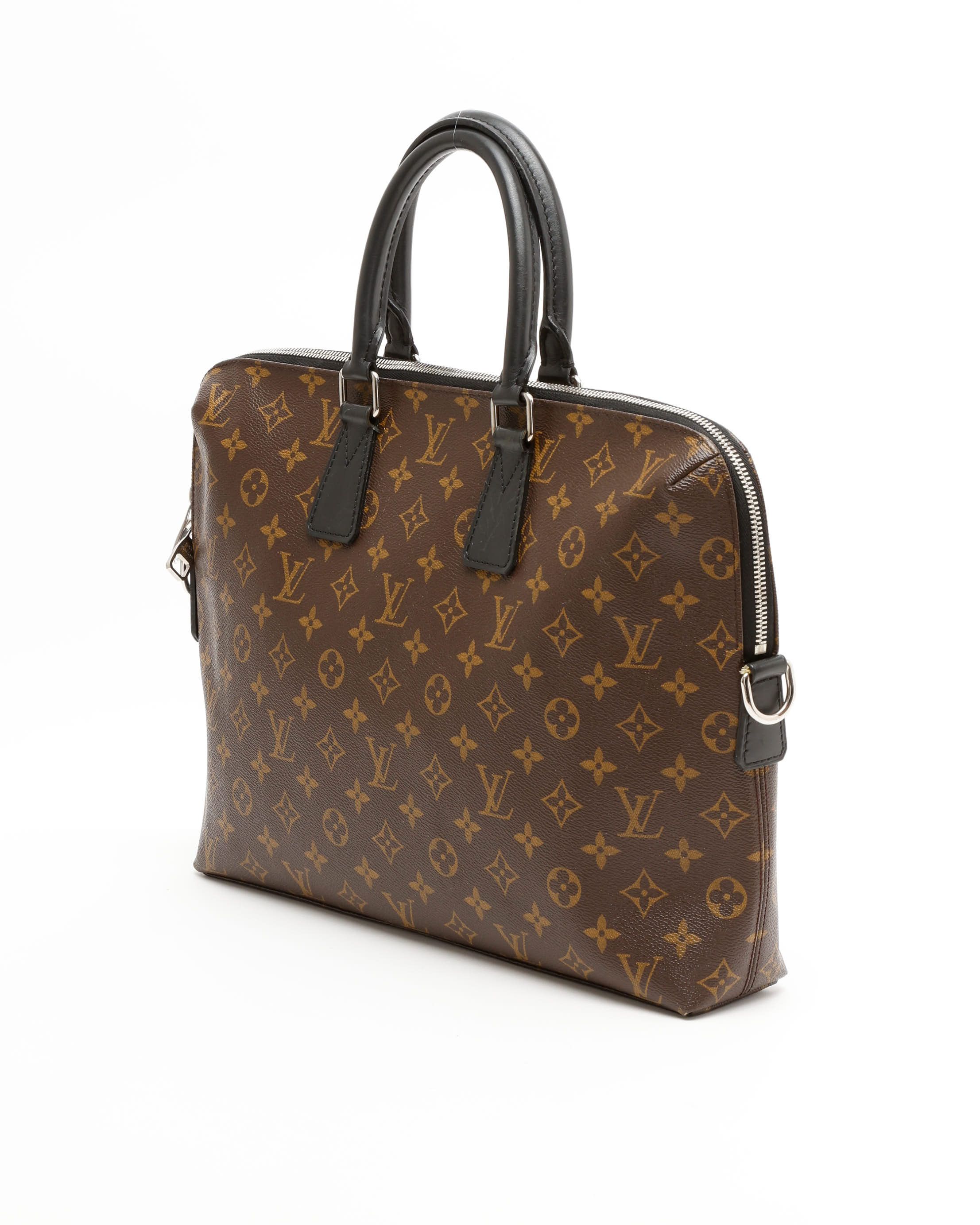 Pre-owned Louis Vuitton Macassar Porte-documents Jour Business Bag In Multi