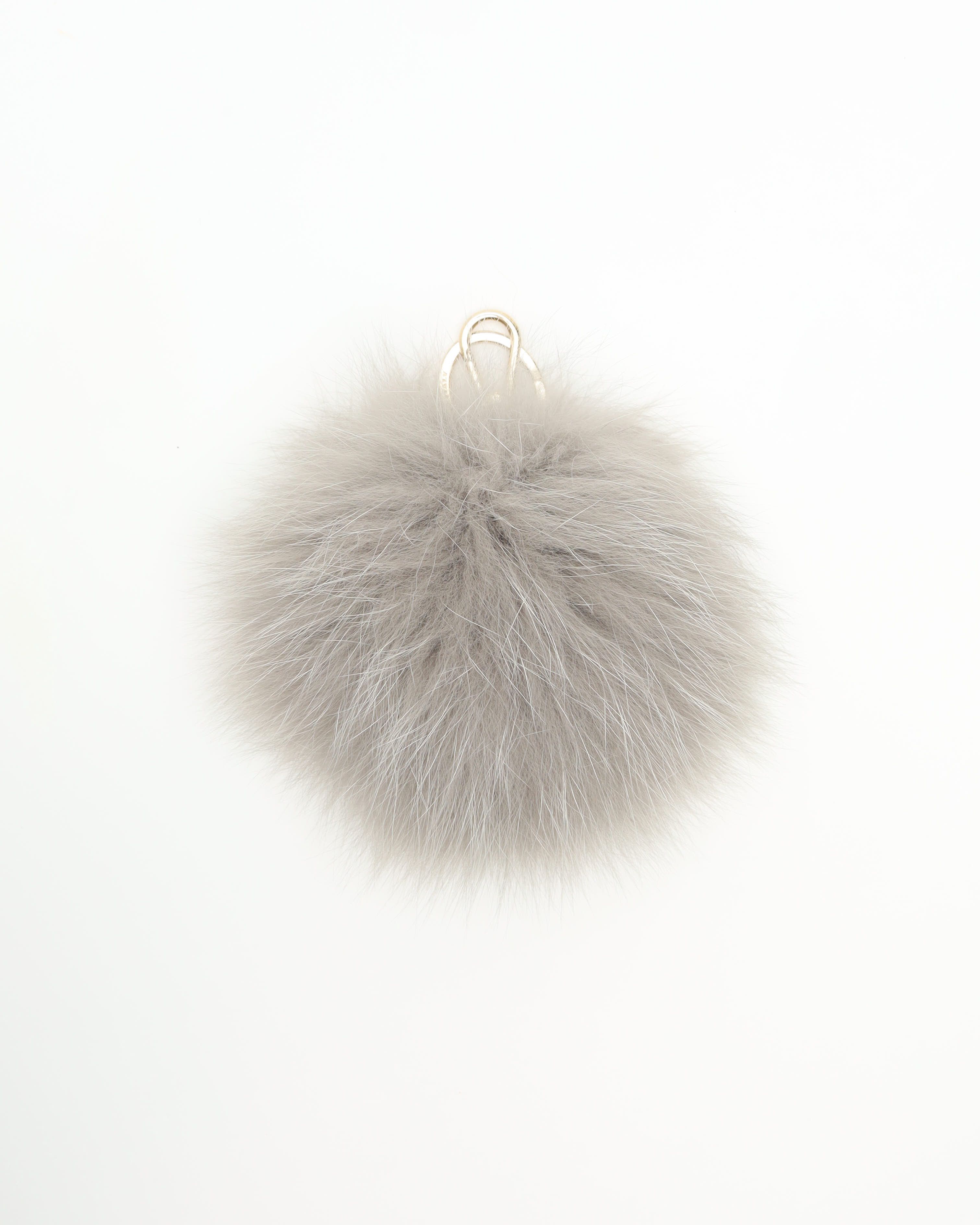Furla Fur Charm Key Ring In Gray