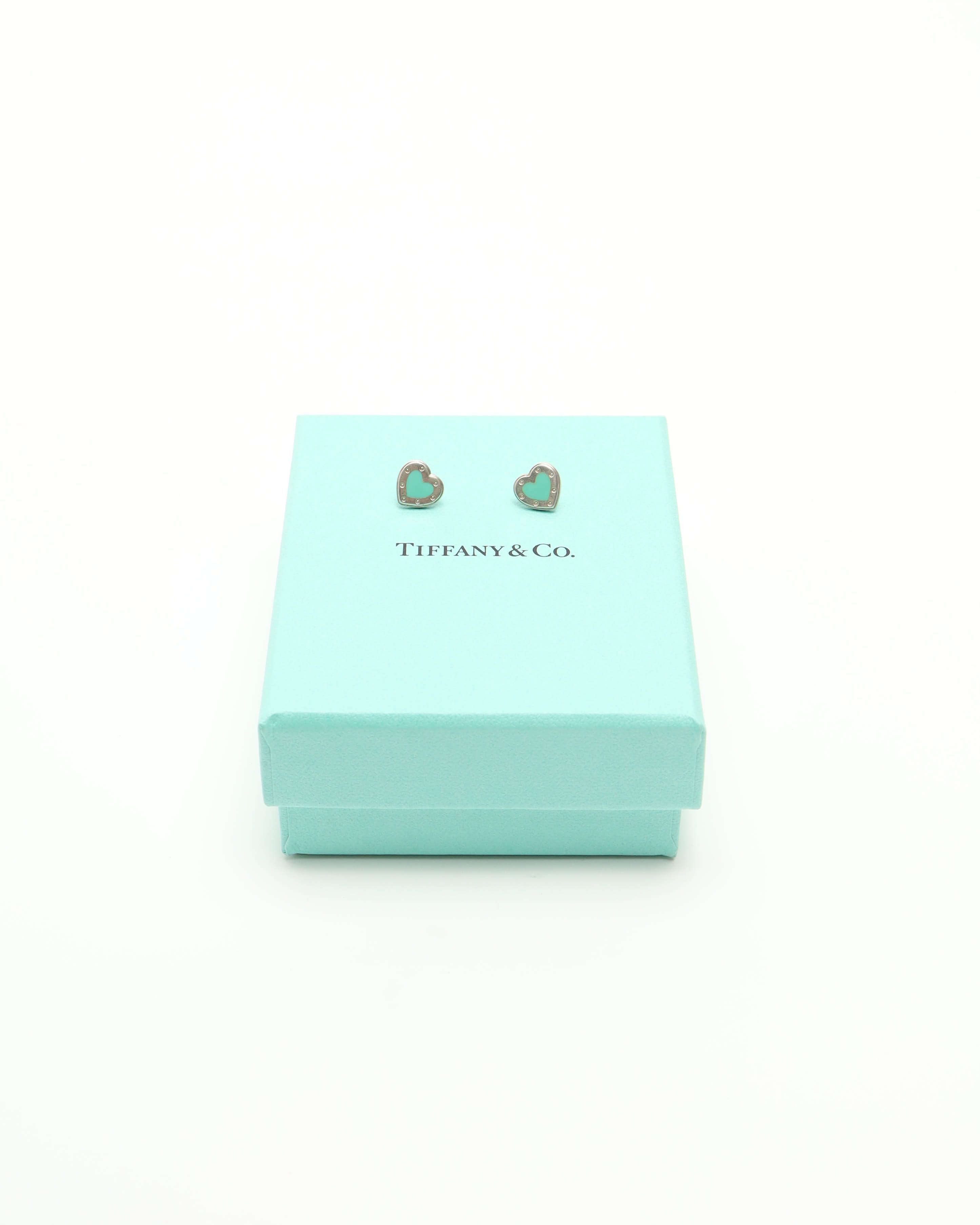 Tiffany & Co Return To Love Heart Earrings In Multi