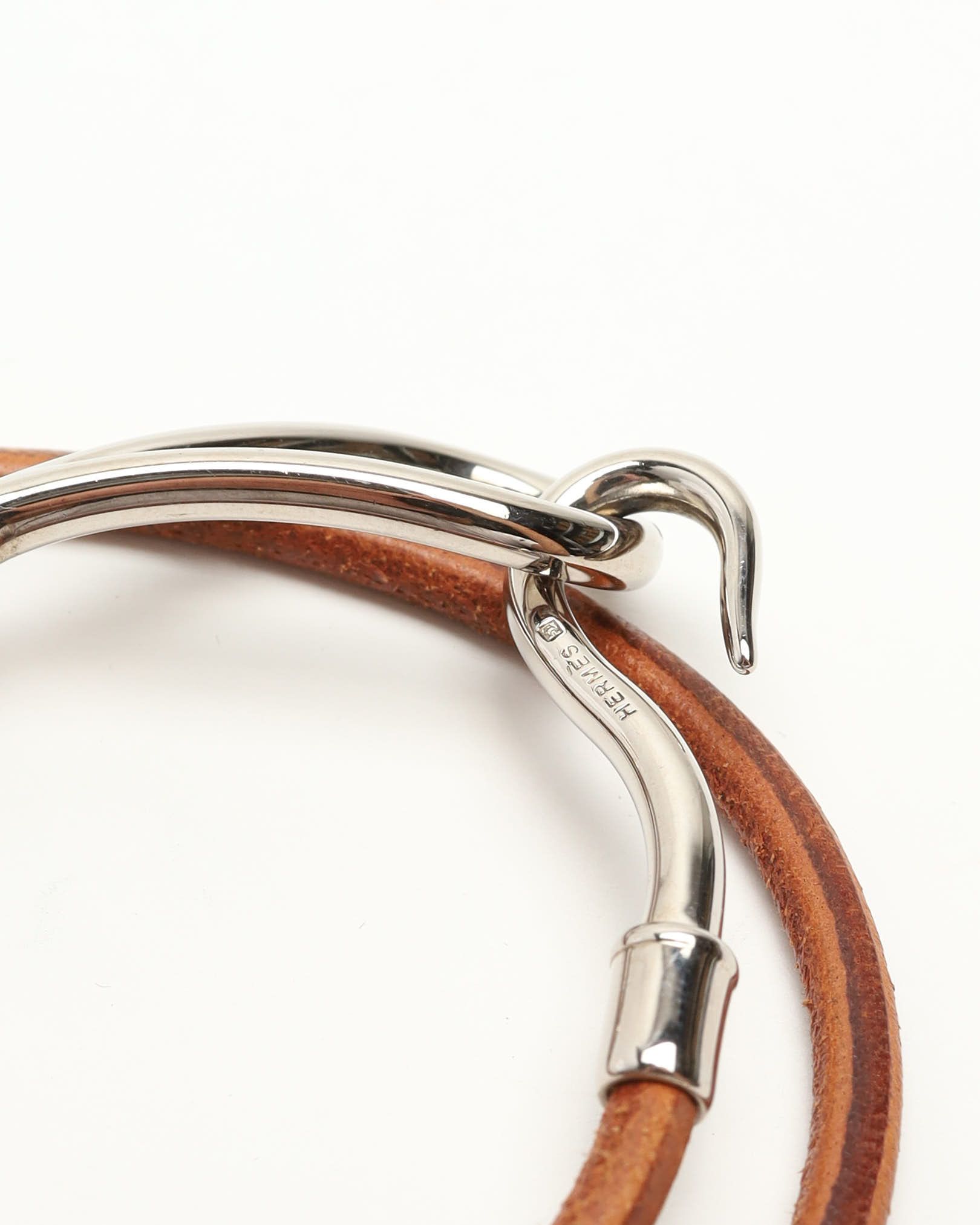 Pre-owned Hermes Hermès Jumbo Double Bracelet In Brown