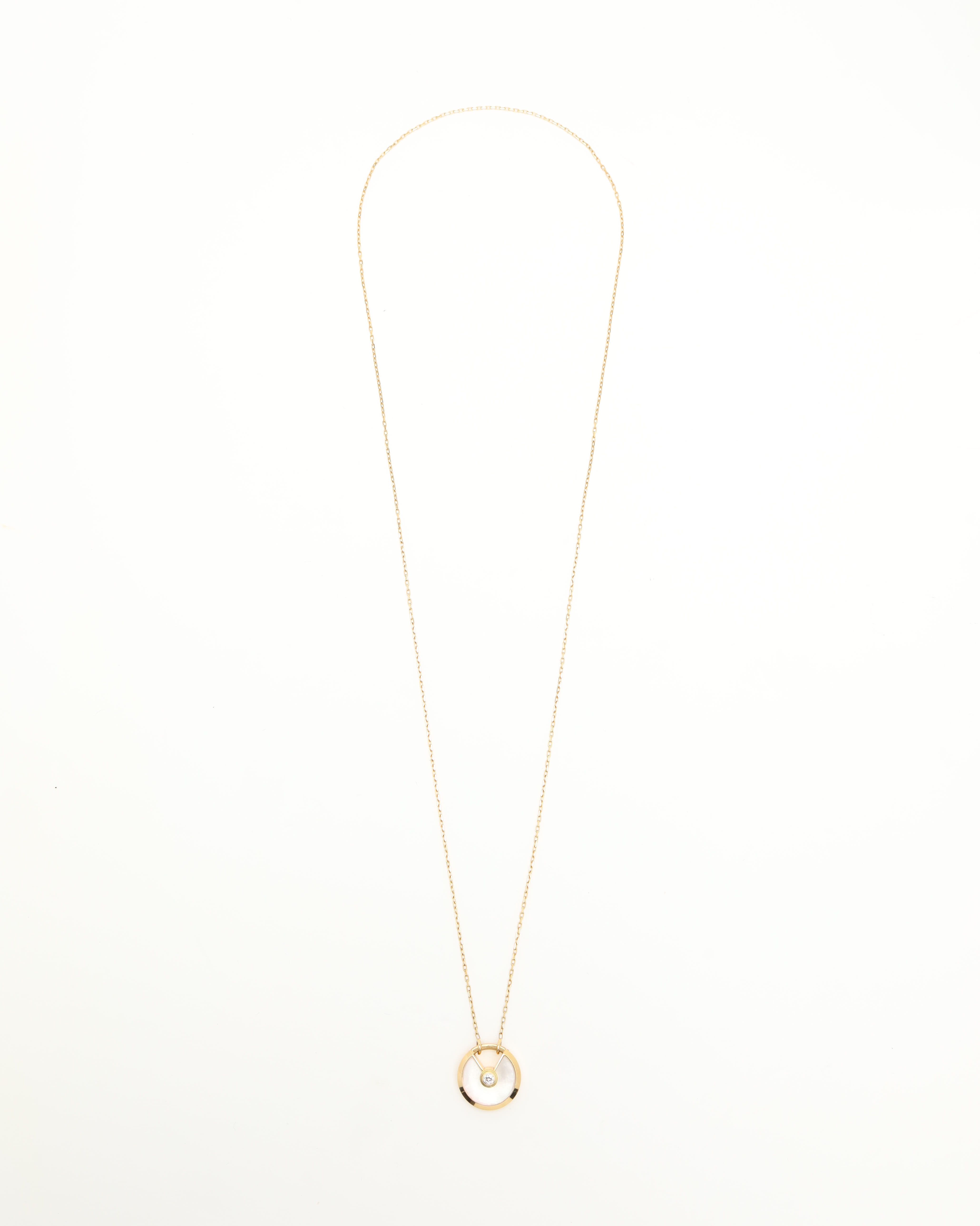 Cartier Amulette De Necklace, Large Model In Gold