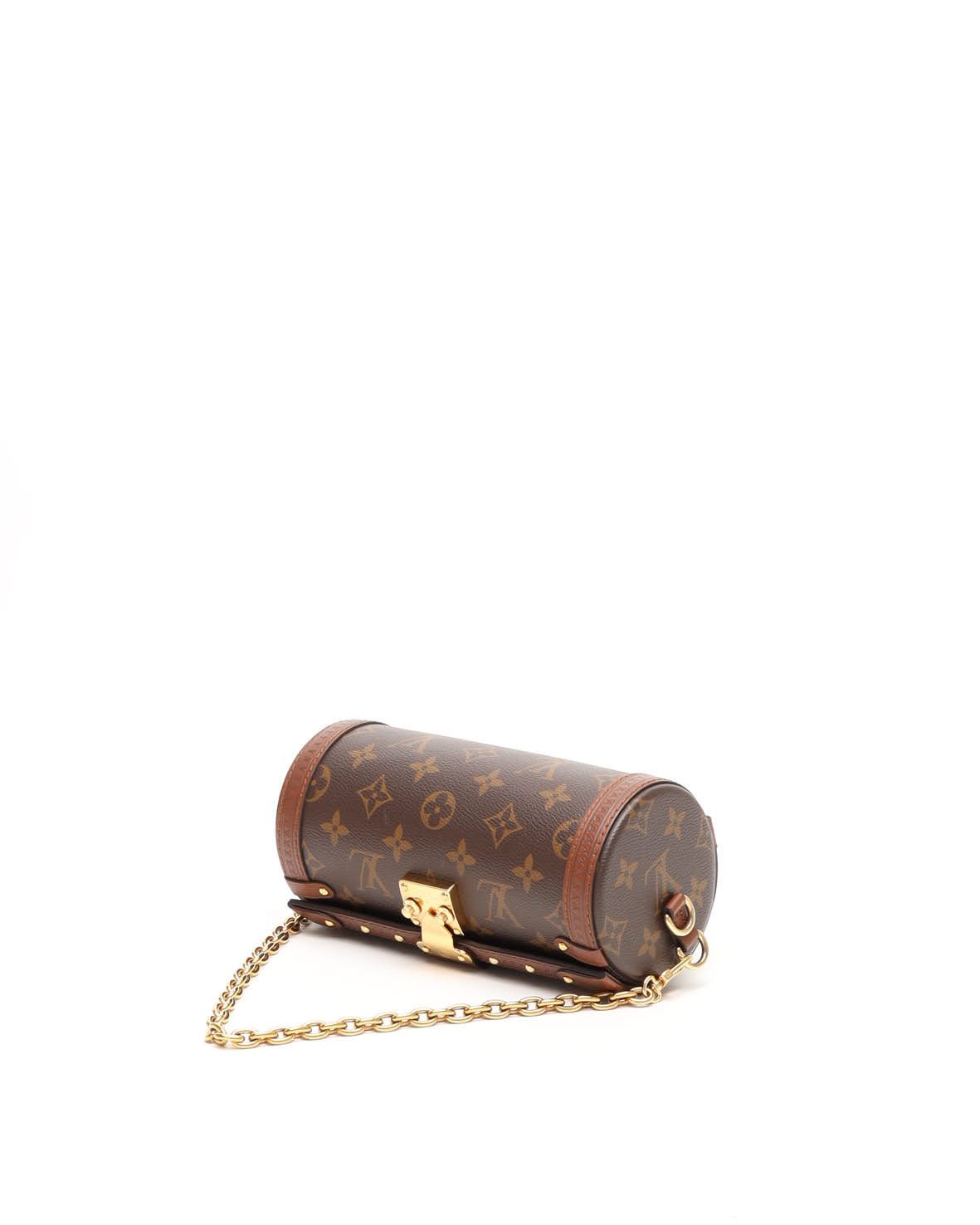 Pre-owned Louis Vuitton Monogram Papillon Trunk Bag In Brown