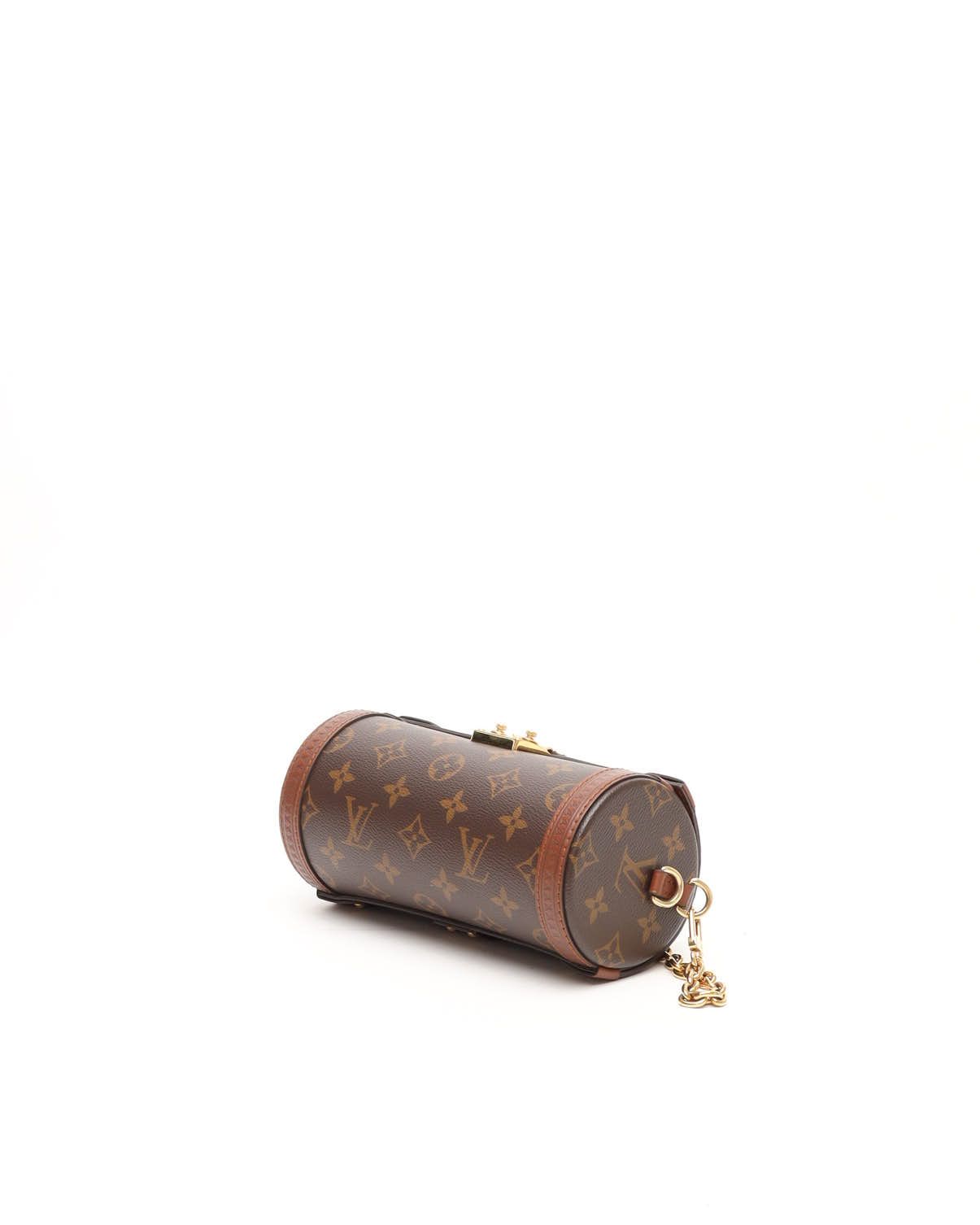 Pre-owned Louis Vuitton Monogram Papillon Trunk Bag In Brown